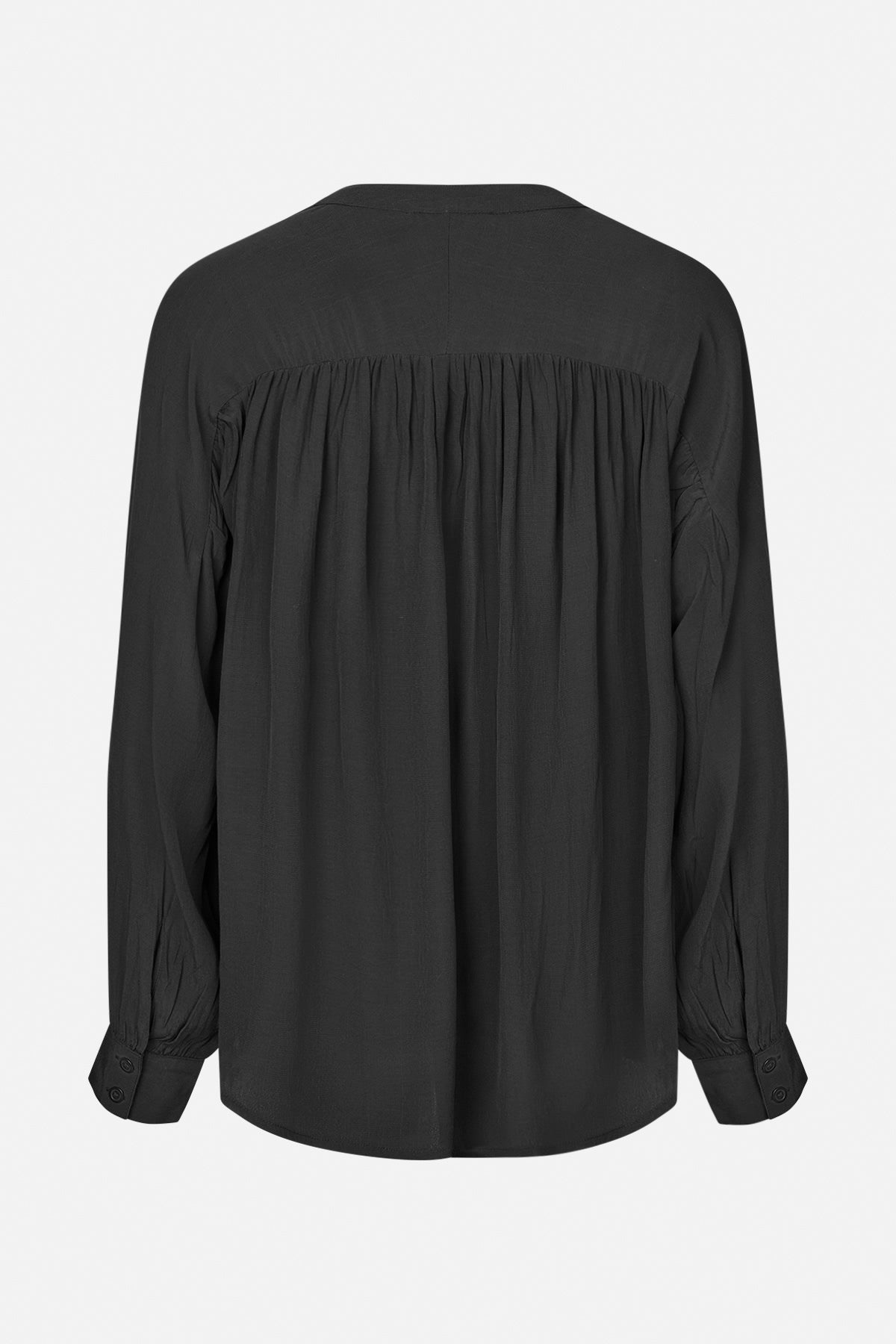 Meg - Sheer lace shirt I Faded black 2 - Rabens Saloner - DK