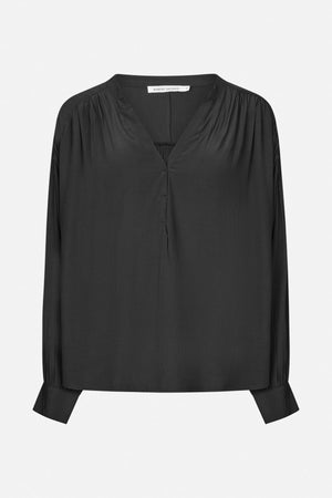 Meg - Sheer lace shirt I Faded black Faded black XS 1 - Rabens Saloner - DK