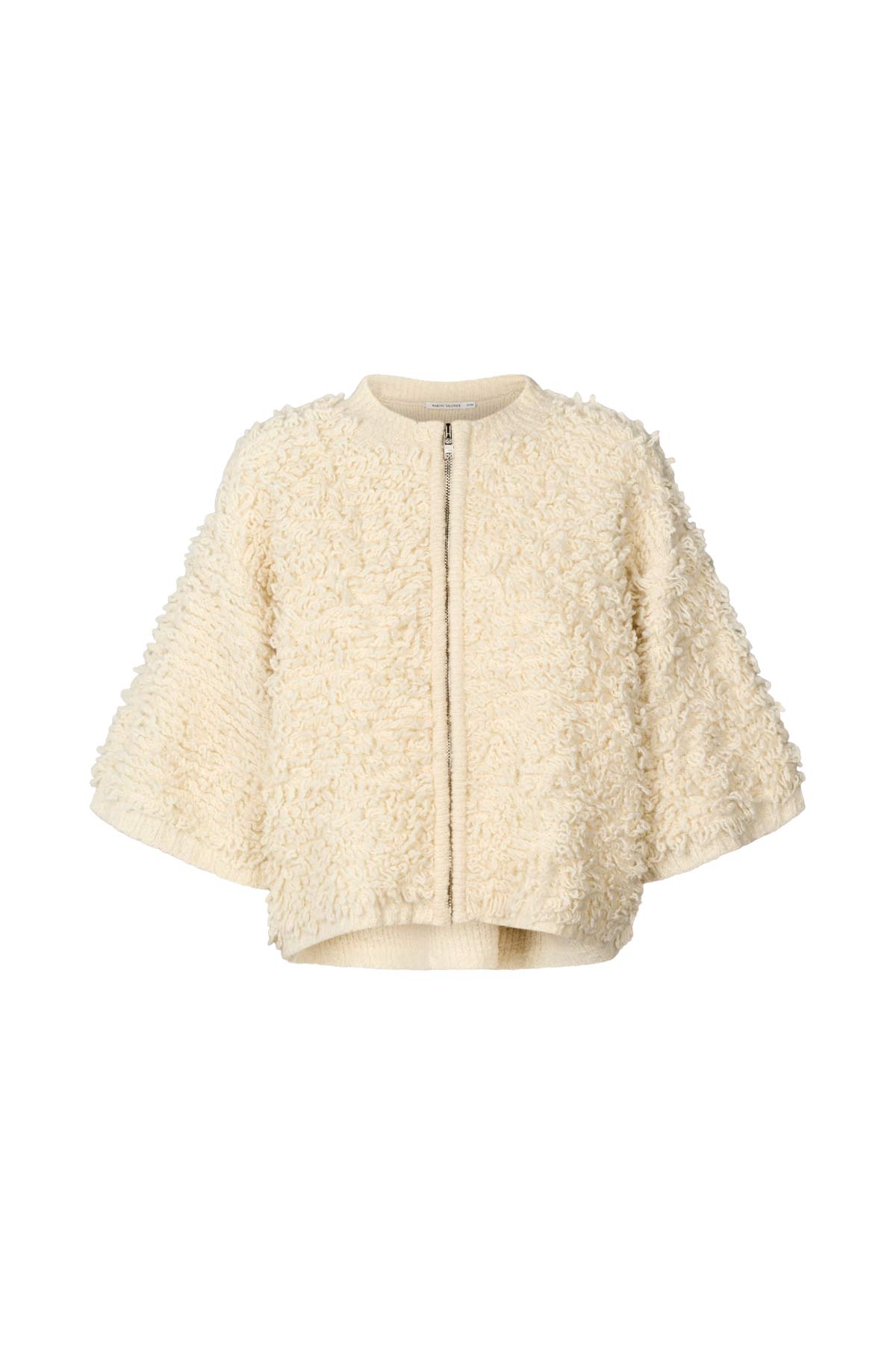 Alice - Shaggy lam knit cardigan I Off white Off white XS/S 7 - Rabens Saloner - DK