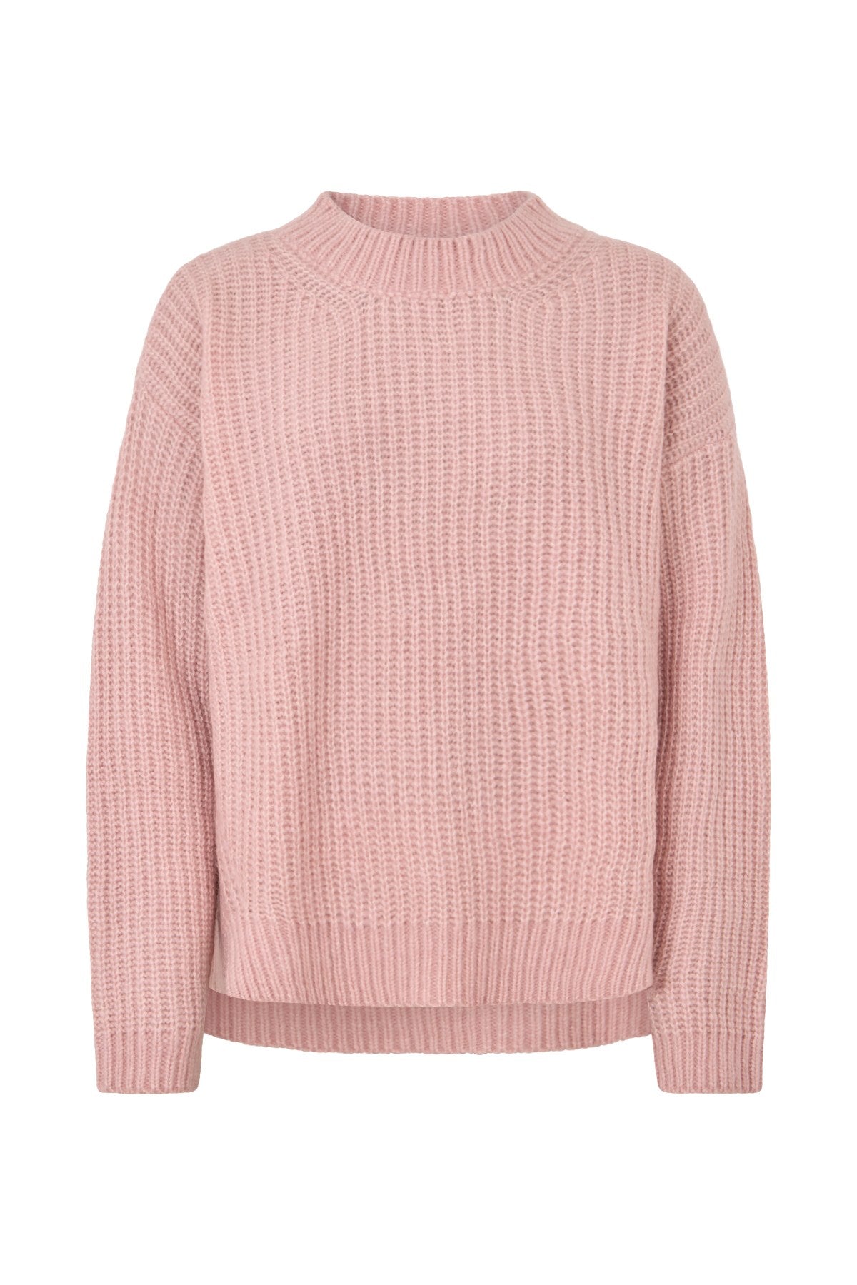 Hifa - Open knit cosy sweater I Pale pink 6 - Rabens Saloner - DK