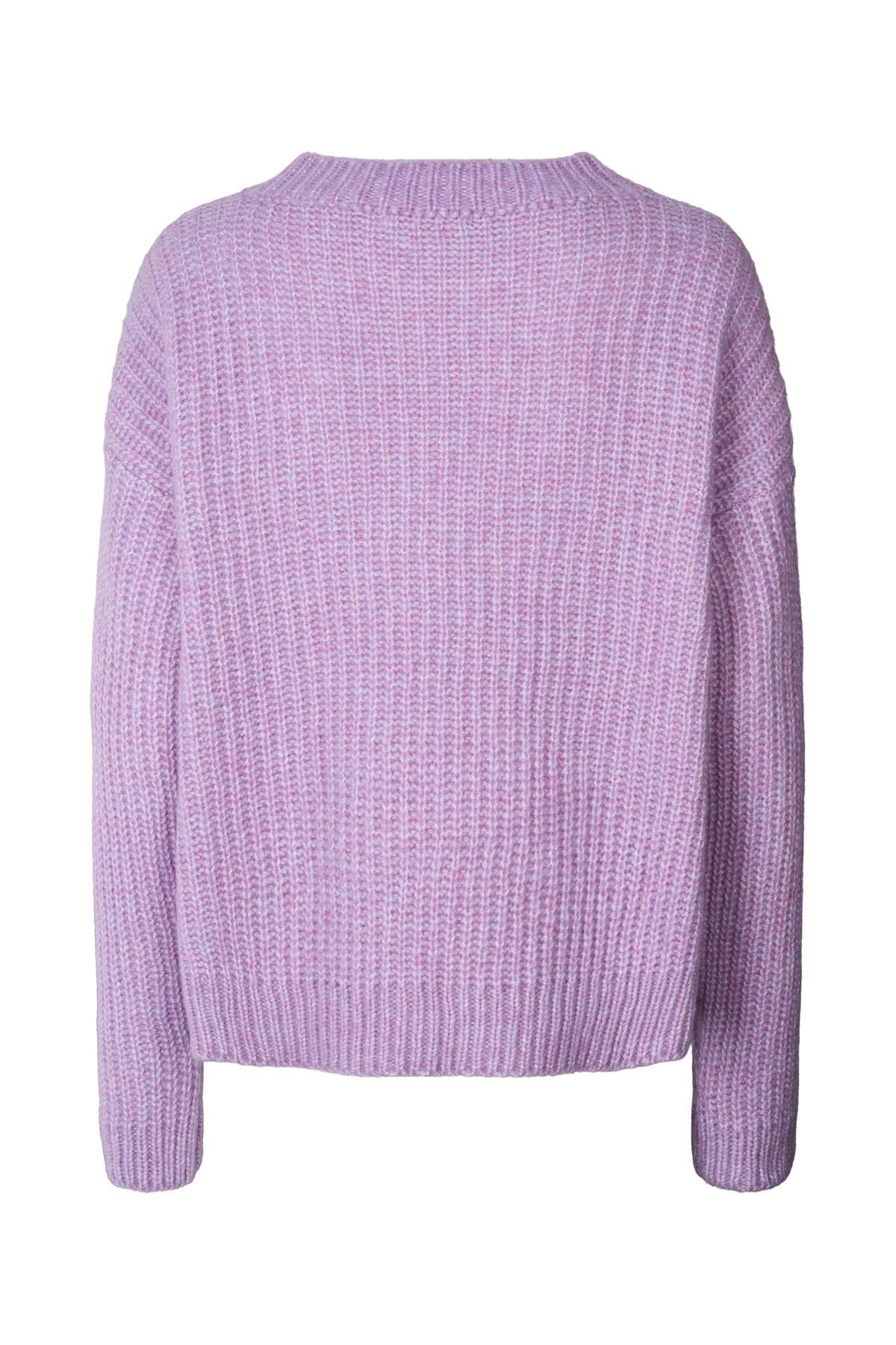Hifa - Open knit cosy sweater I Lavender 4 - Rabens Saloner - DK
