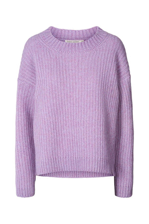 Hifa - Open knit cosy sweater I Lavender Lavender XS/S 3 - Rabens Saloner - DK