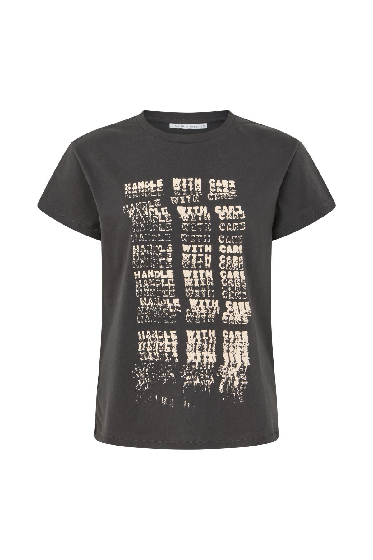 Ambla - Handle with care t-shirt I Faded black Faded black XS 5 - Rabens Saloner - DK