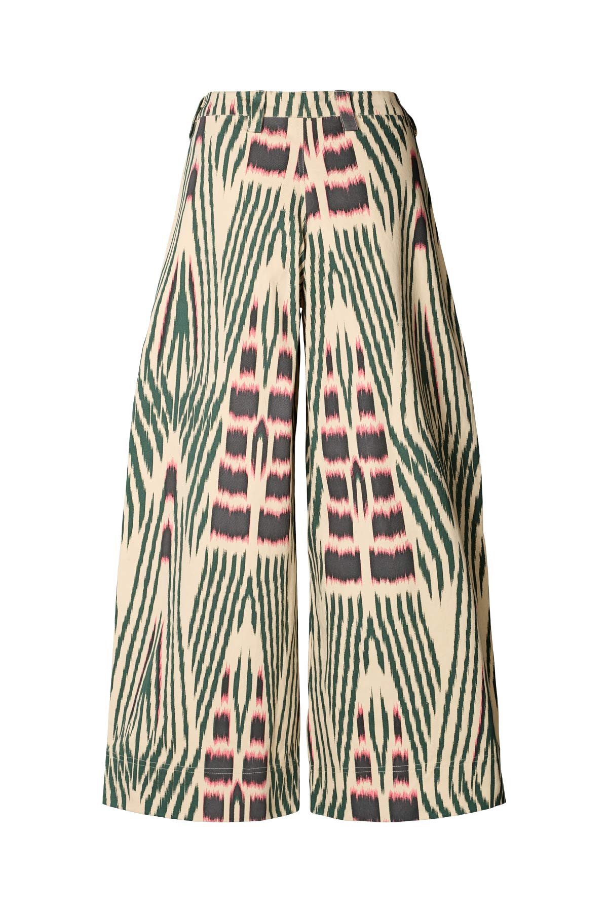 Amari - Ikat combat crop pants I Forest pink sand 2 - Rabens Saloner - DK