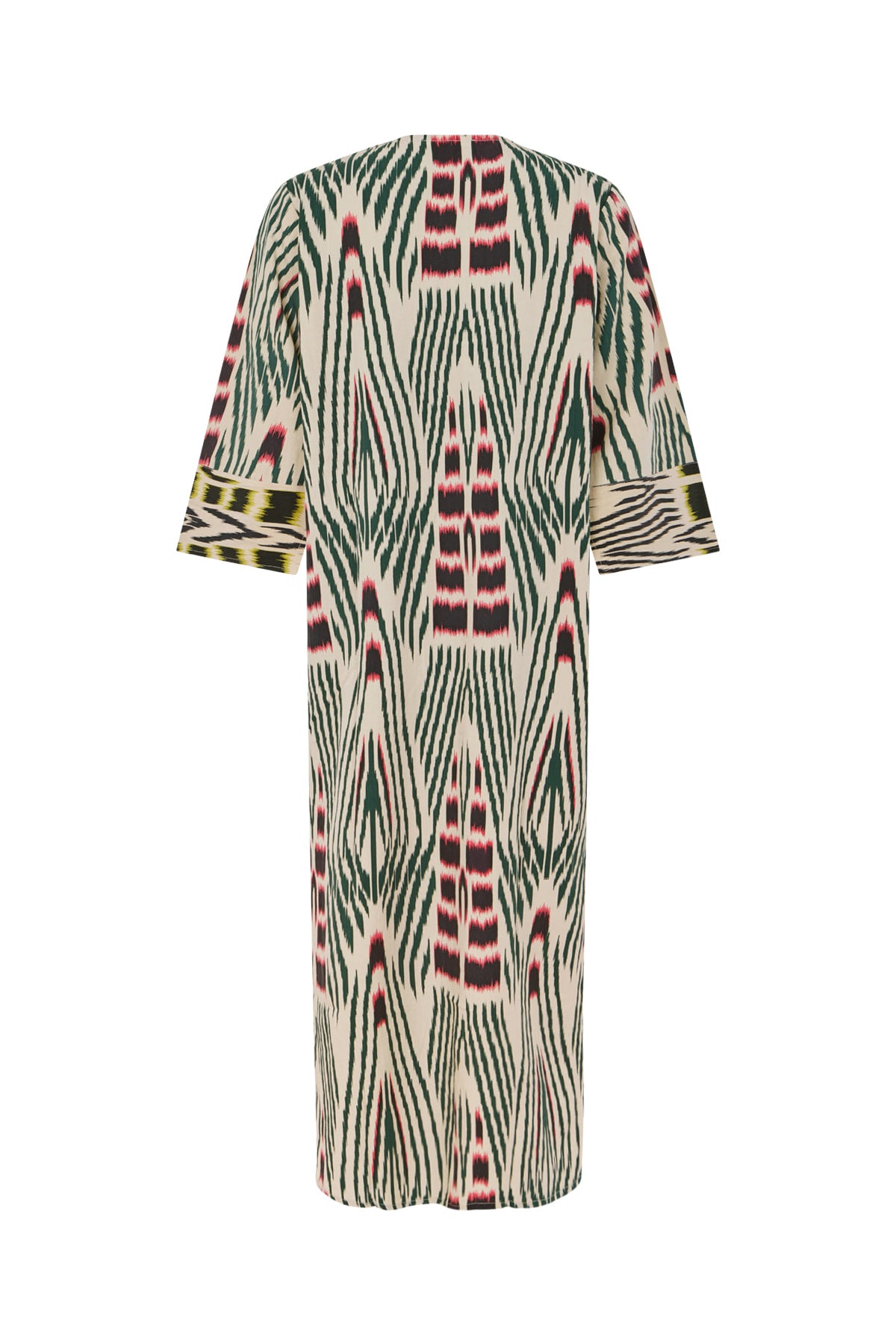 Karimalou - Ikat combo kaftan I Forest pink sand & citrus combo 2 - Rabens Saloner - DK