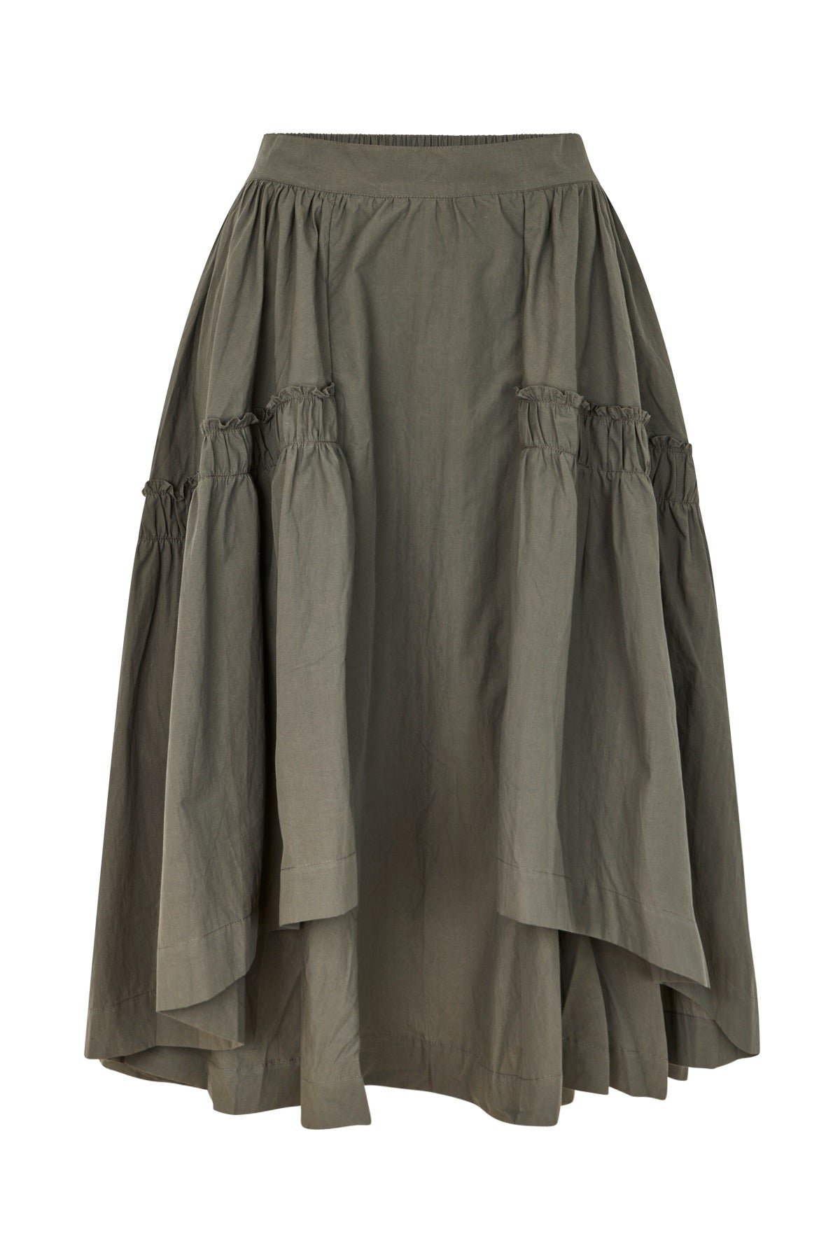 Brigida - Poplin full skirt I Faded black Faded black XS 1 - Rabens Saloner - DK