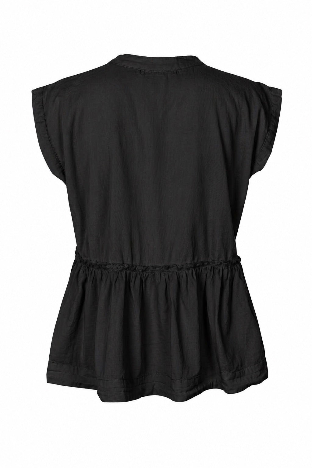 Deona - Cotton blouse I Black 2 - Rabens Saloner - DK