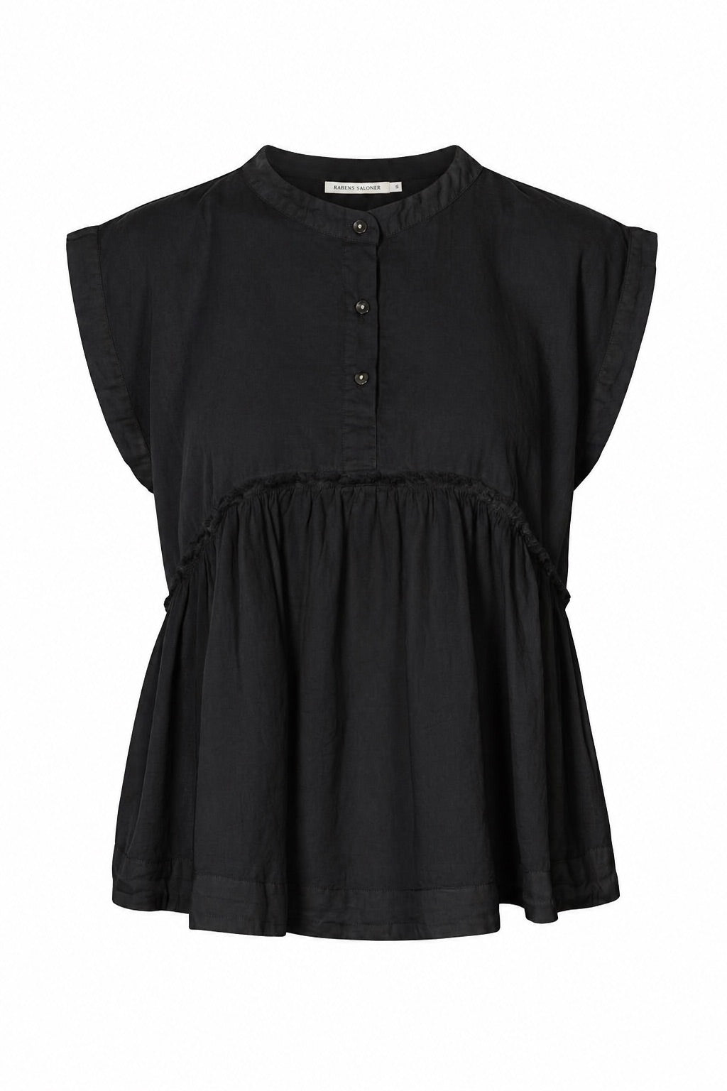 Deona - Cotton blouse I Black Black XS 1 - Rabens Saloner - DK