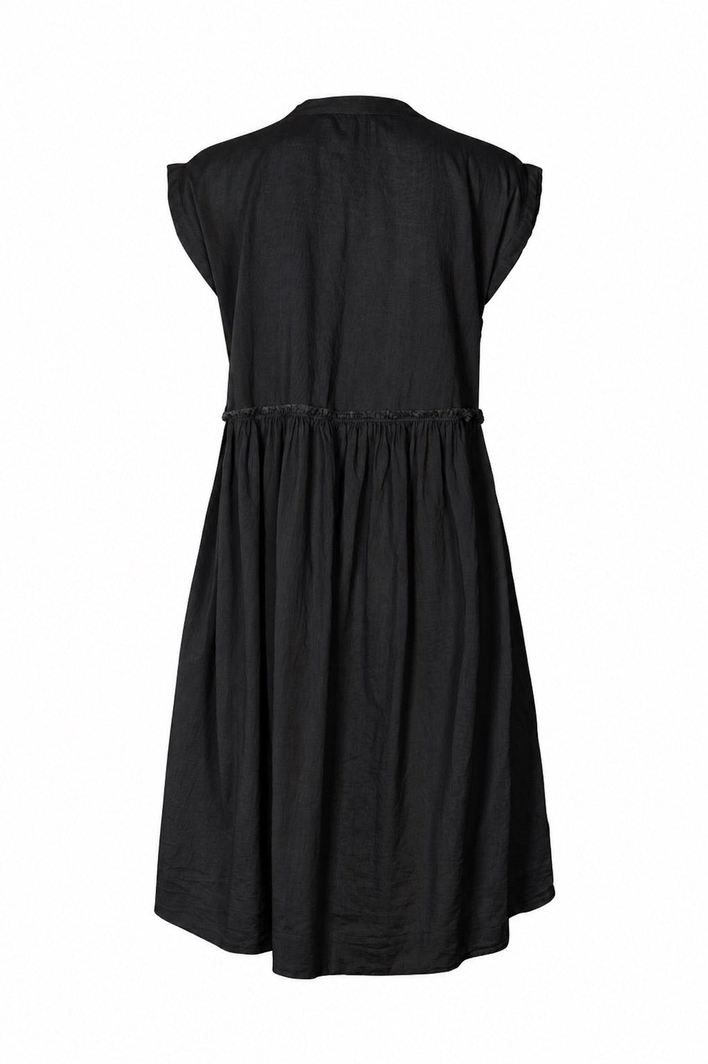 Devina - Cotton dress I Black 2 - Rabens Saloner - DK