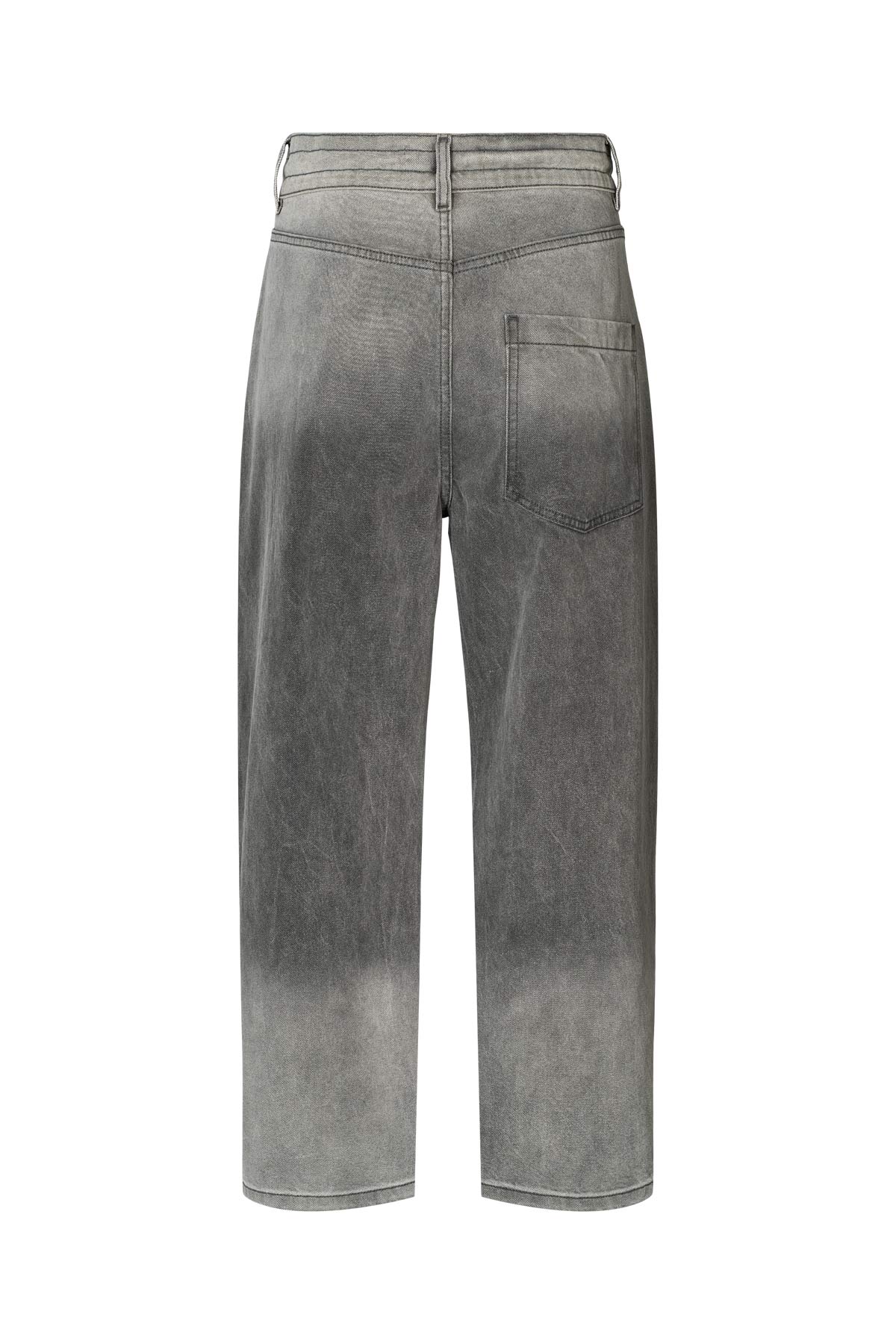 Beza - Grey denim drawstring pants I Washed grey 9 - Rabens Saloner - DK