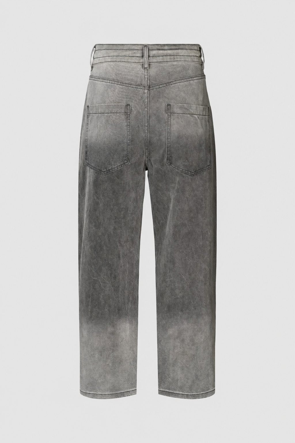 Beza - Grey denim drawstring pants I Washed grey 9 - Rabens Saloner - DK