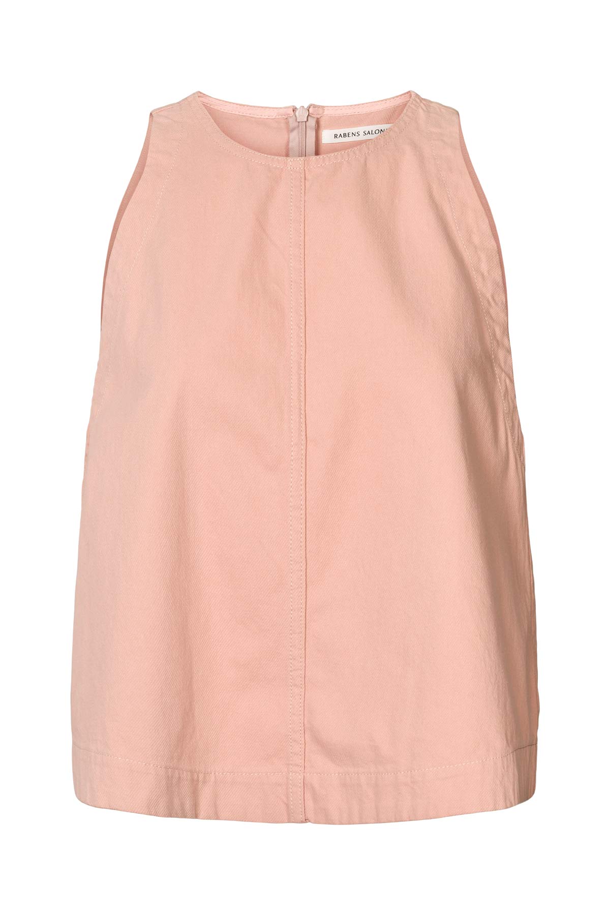 Kaley - Texture canvas halter top I Soft rose 5 - Rabens Saloner - DK