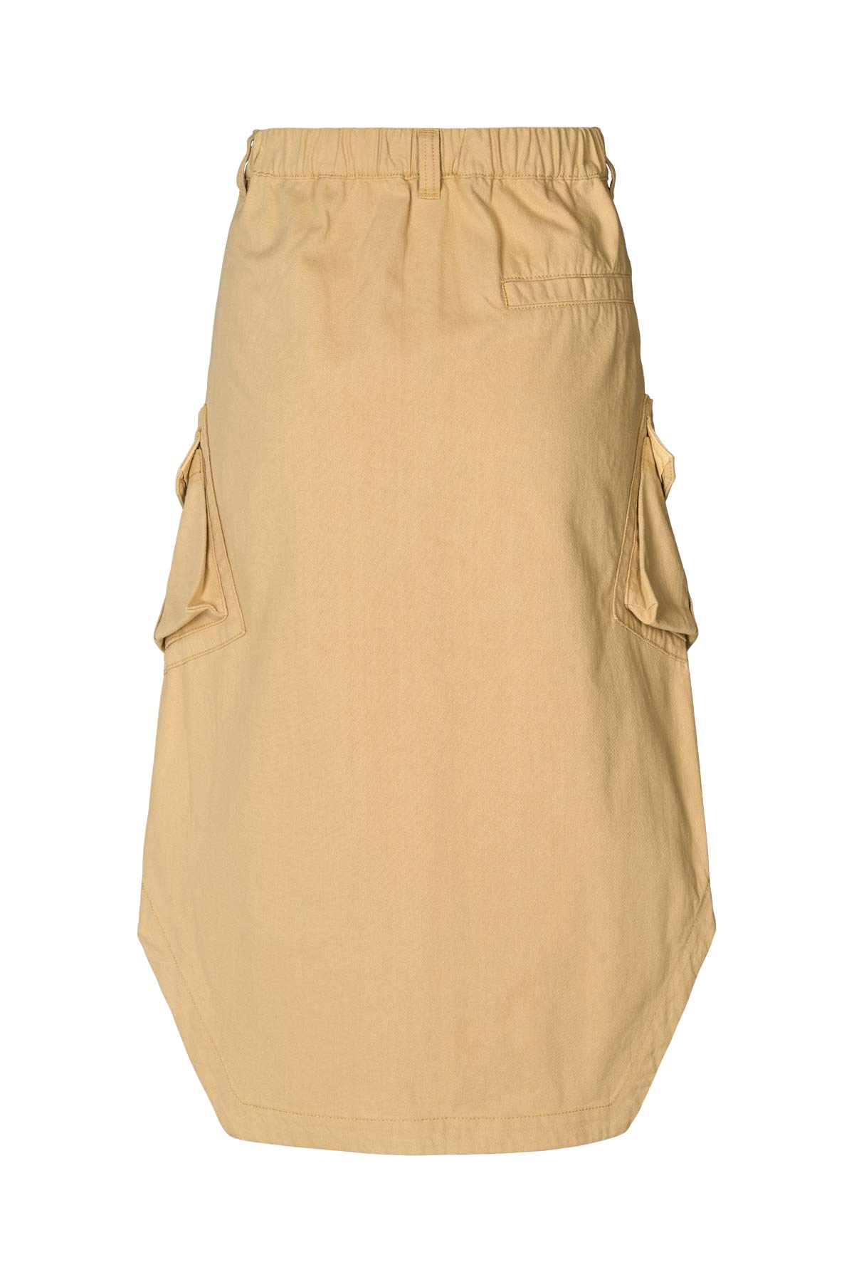 Ambra - Texture canvas cargo skirt I Sand 5 - Rabens Saloner - DK