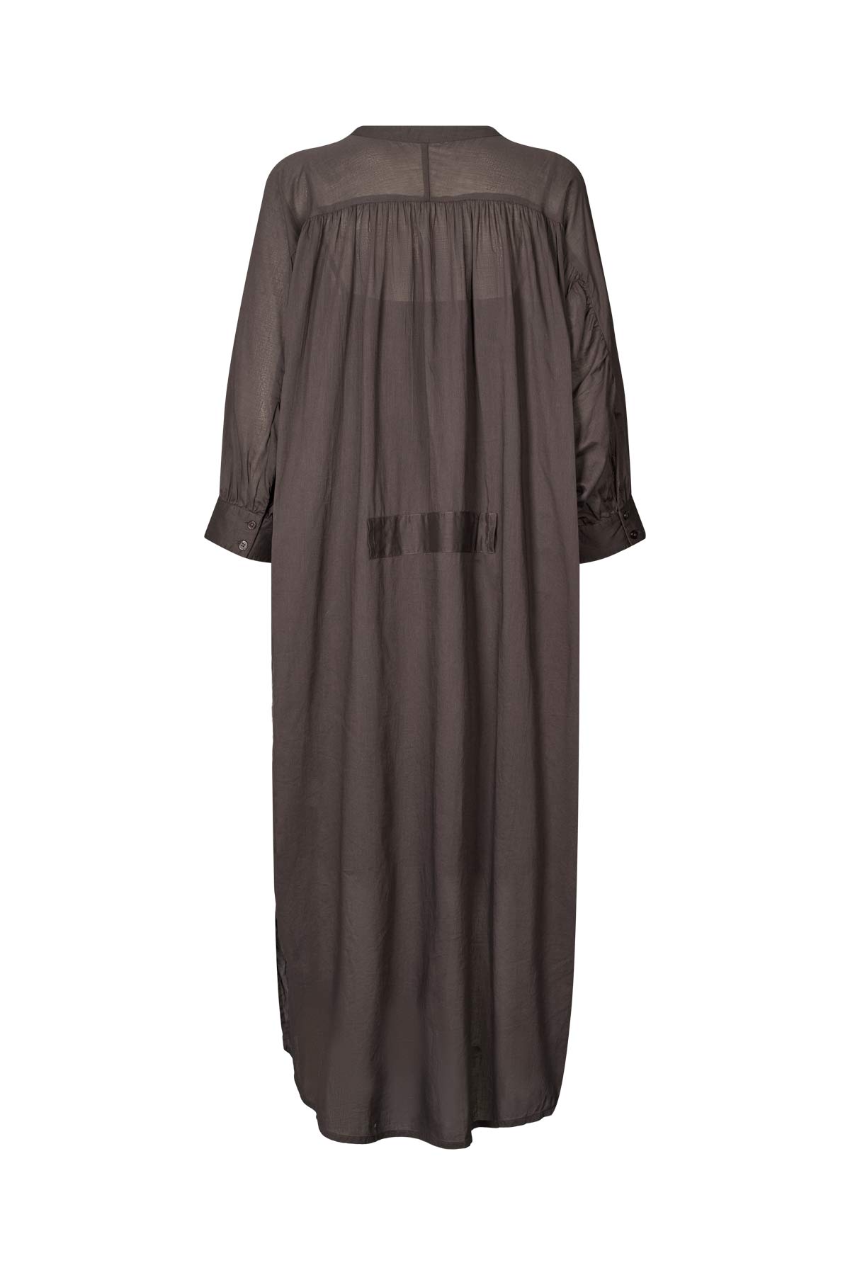 Tuva - Voile frill shirt dress I Liquorice 5 - Rabens Saloner - DK