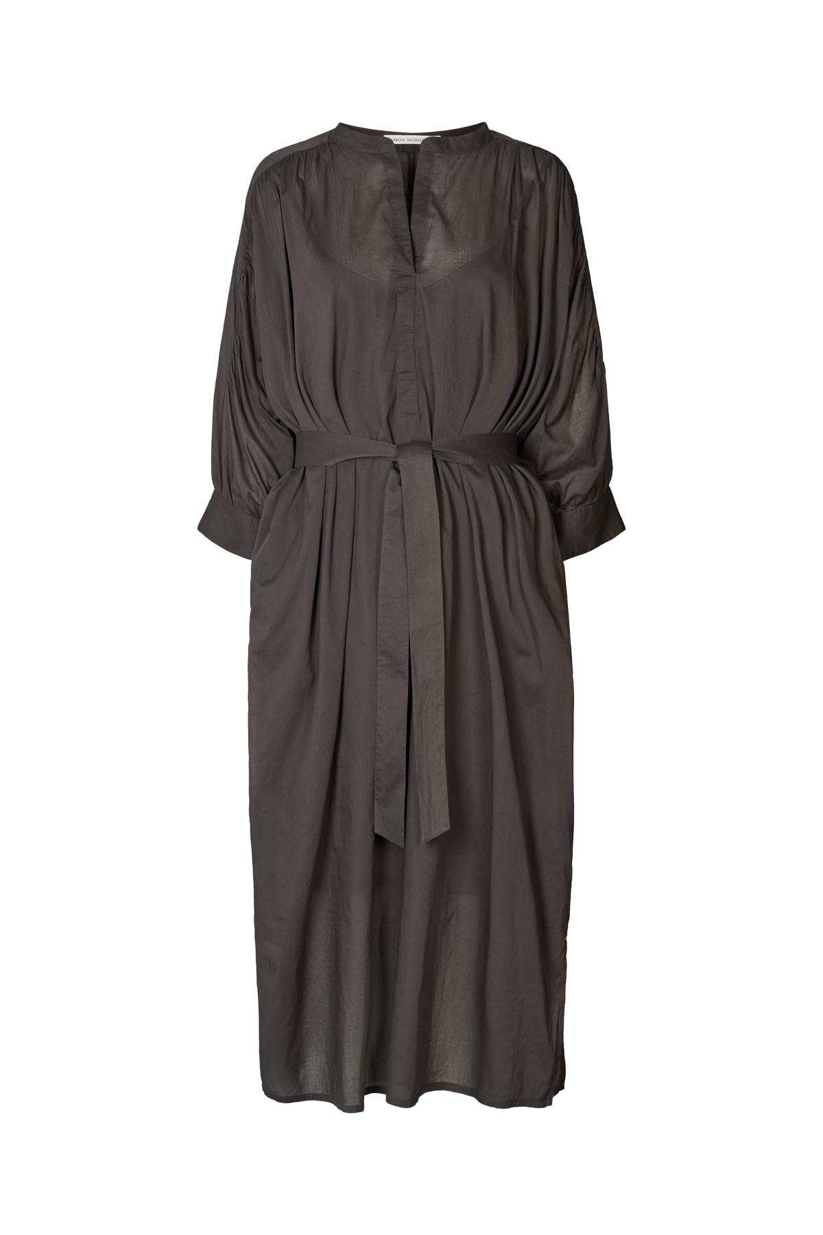 Tuva - Voile frill shirt dress I Liquorice 6 - Rabens Saloner - DK