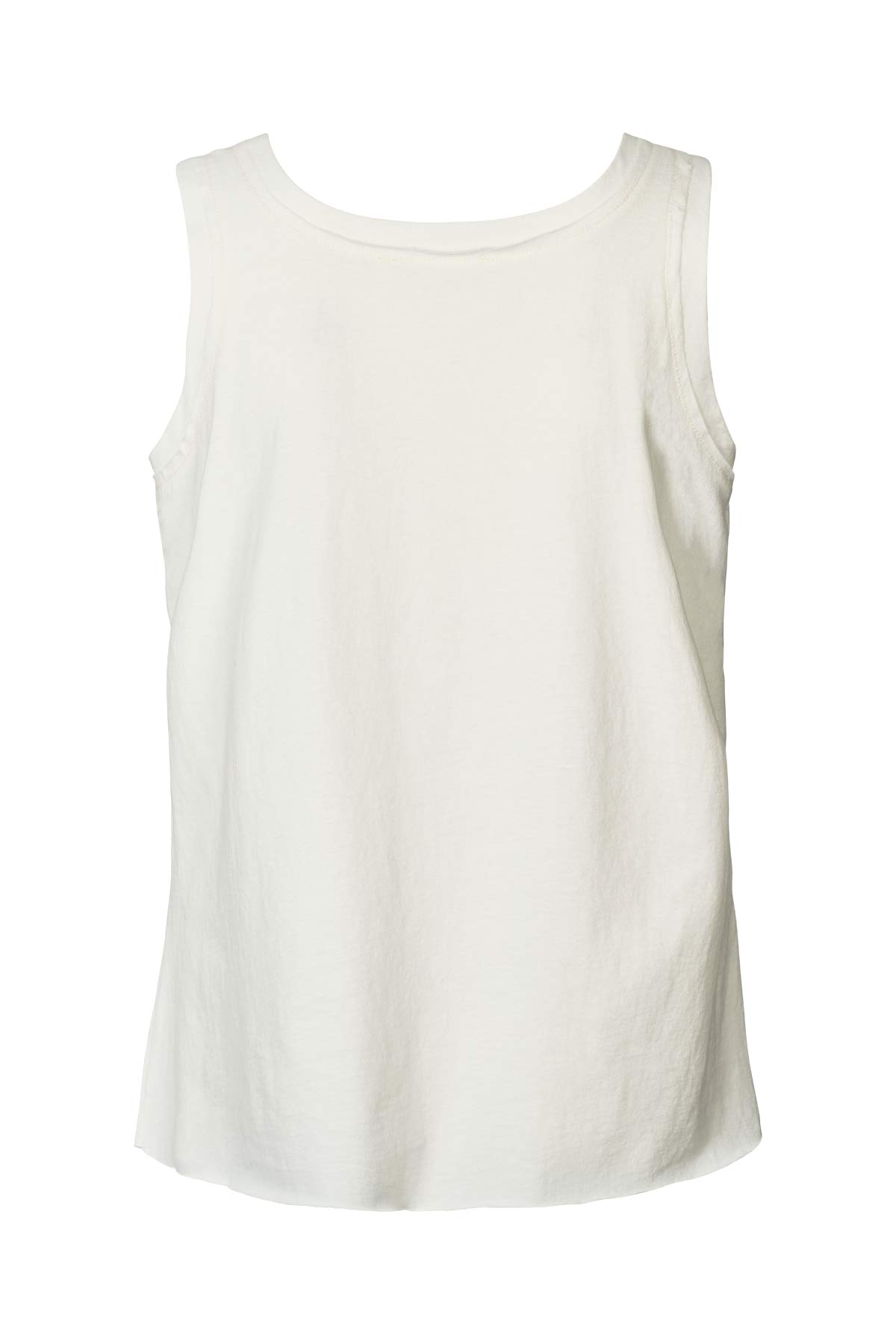 Abbi - Vintage jersey pocket tank top I Chalk 5 - Rabens Saloner - DK
