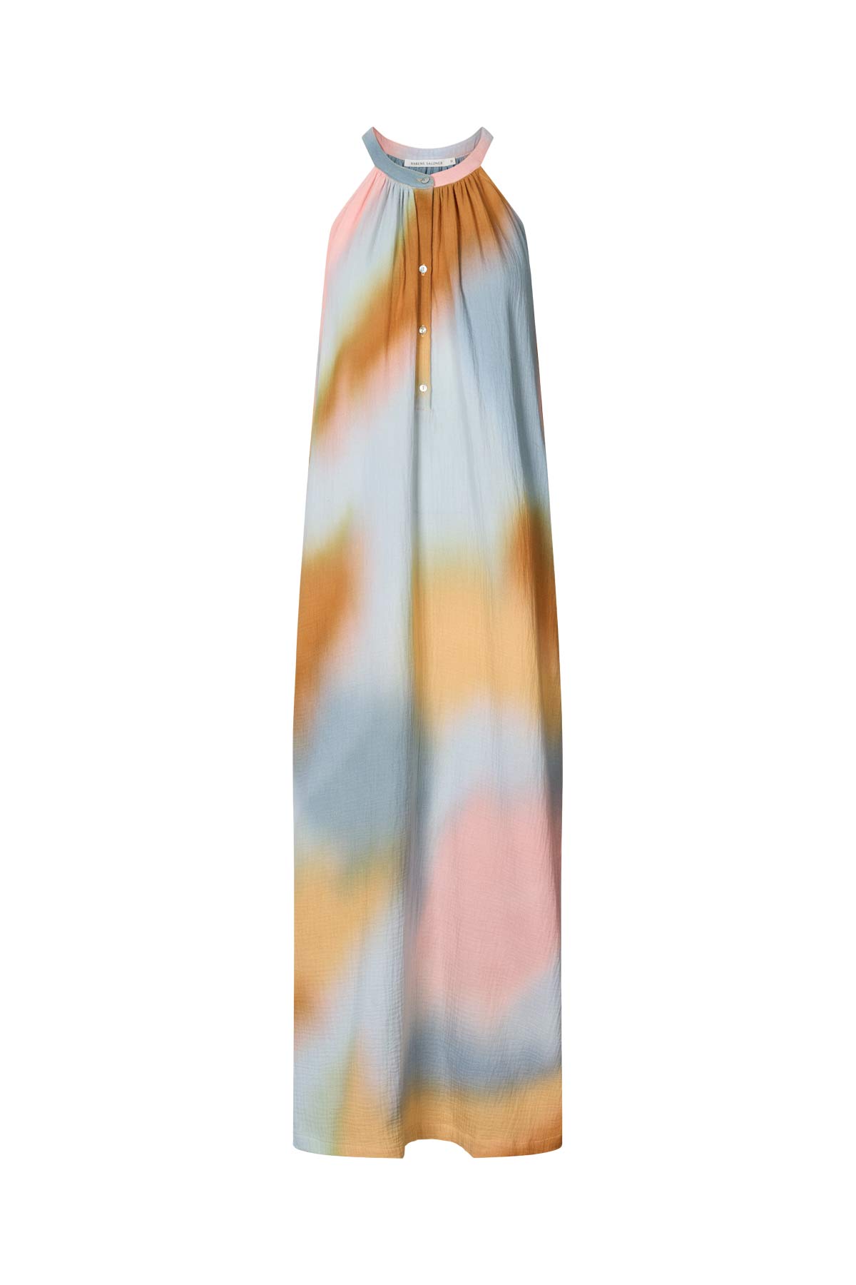 Malaia - Water colour button front dress I Sunset combo Sunset combo XS 4 - Rabens Saloner - DK