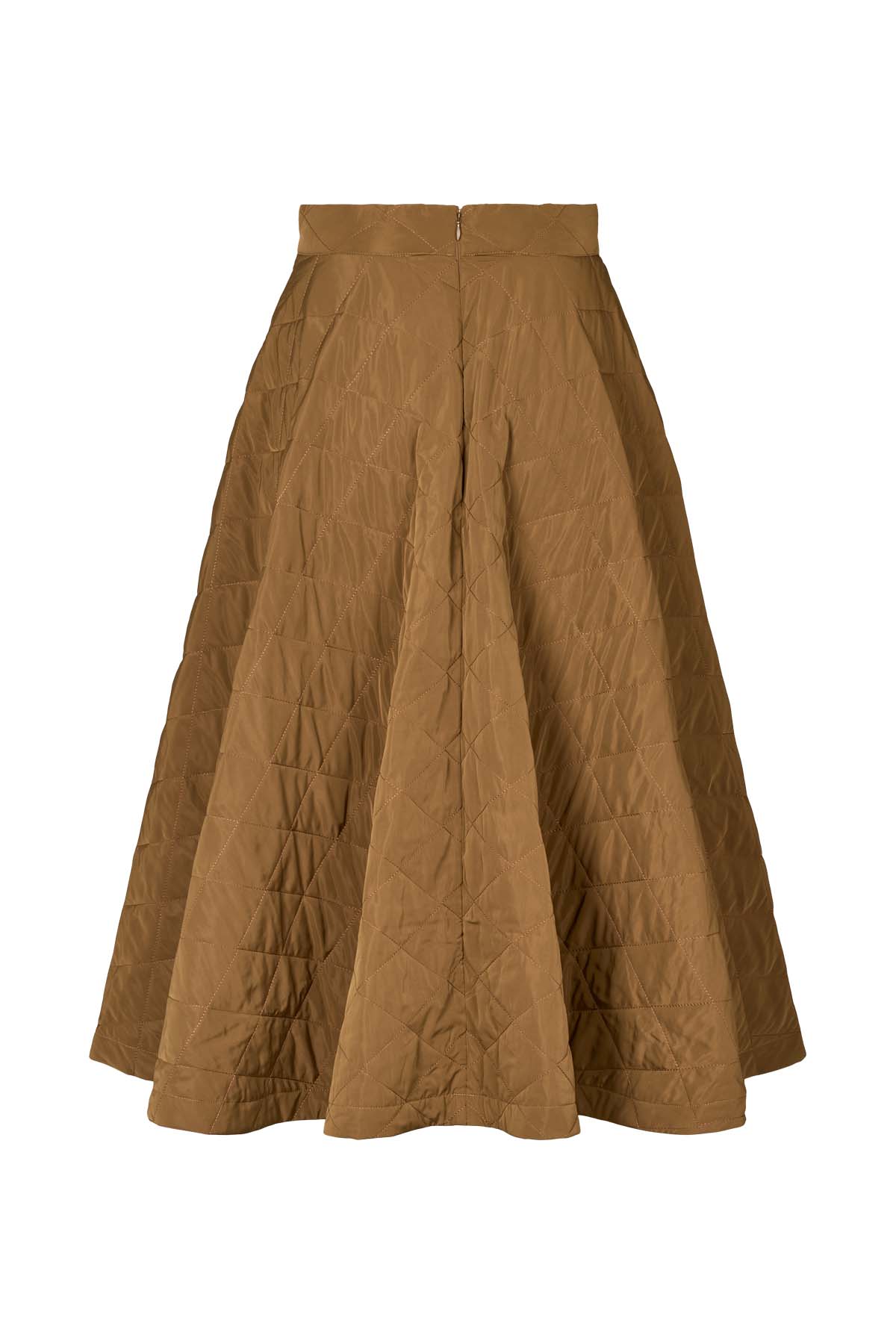 Bisharo - Tech quilt full skirt I Chestnut 6 - Rabens Saloner - DK