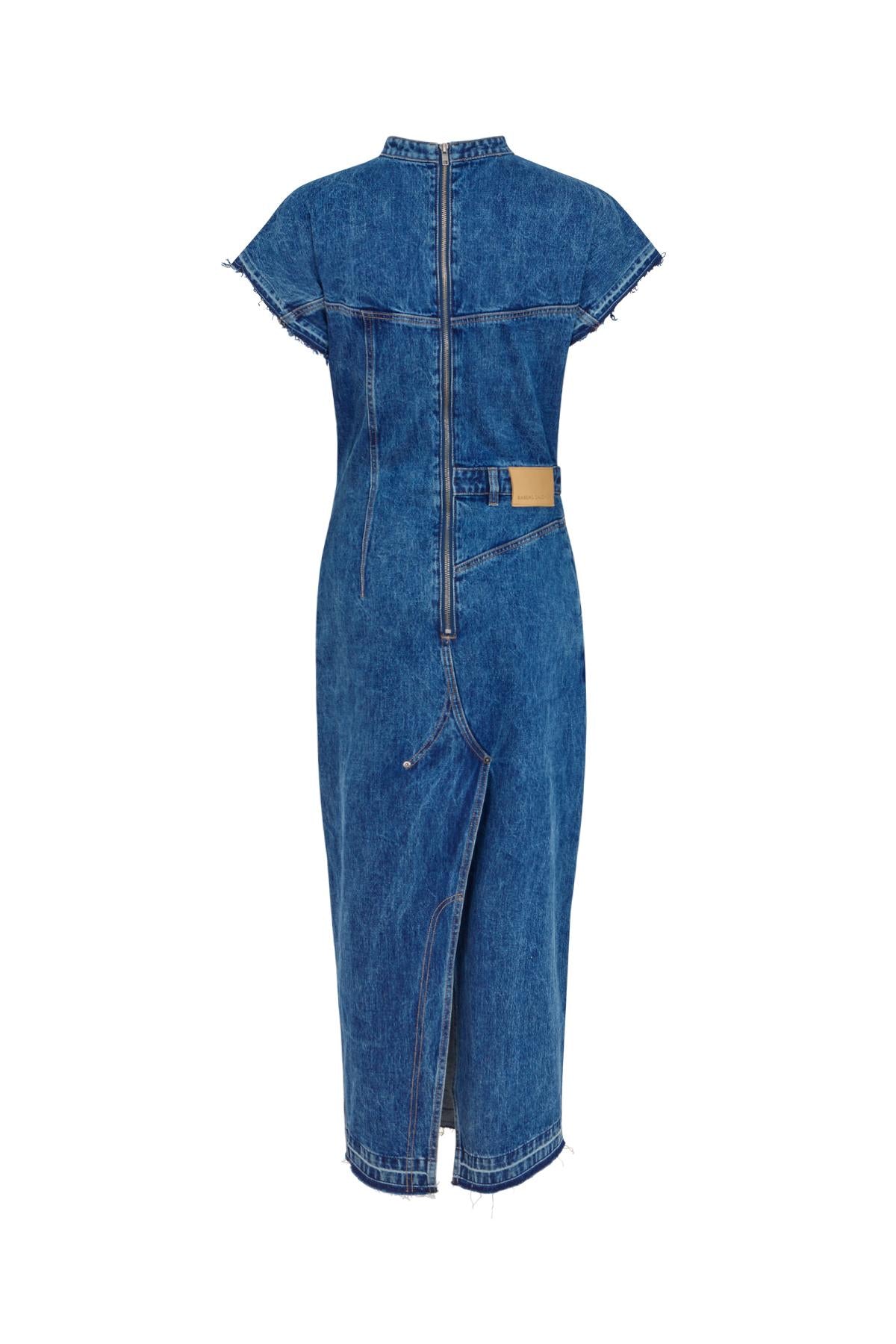 Nency - Denim dress I Dark indigo 4 - Rabens Saloner - DK