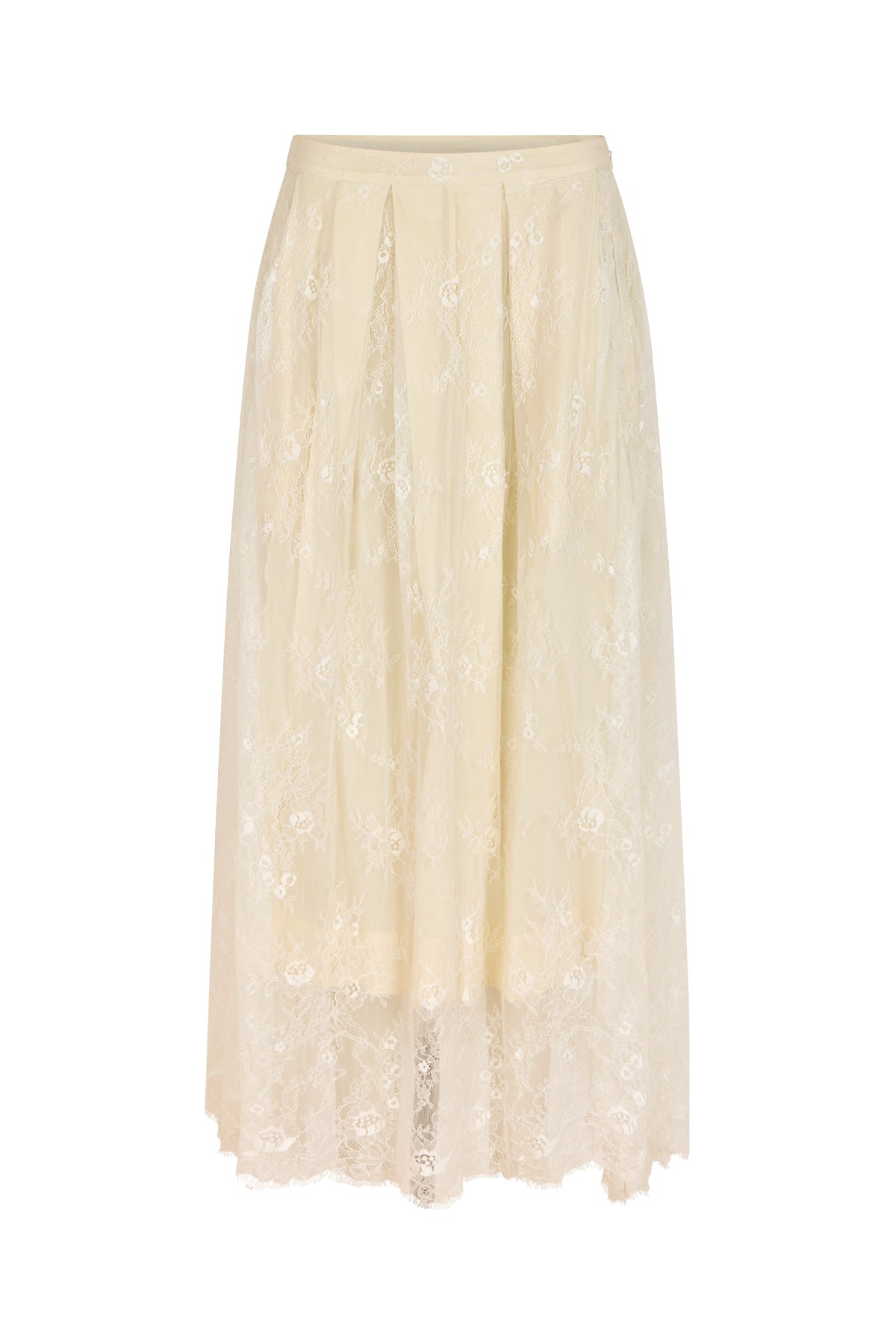 Monette - Laced multi layer skirt I Off white Off white XS 4 - Rabens Saloner - DK
