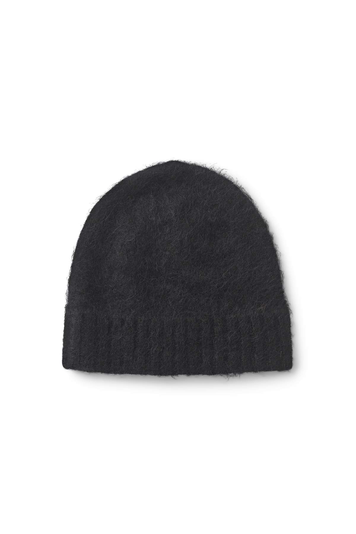 Majda - Fluffy knit hat I Black 1 - Rabens Saloner - DK