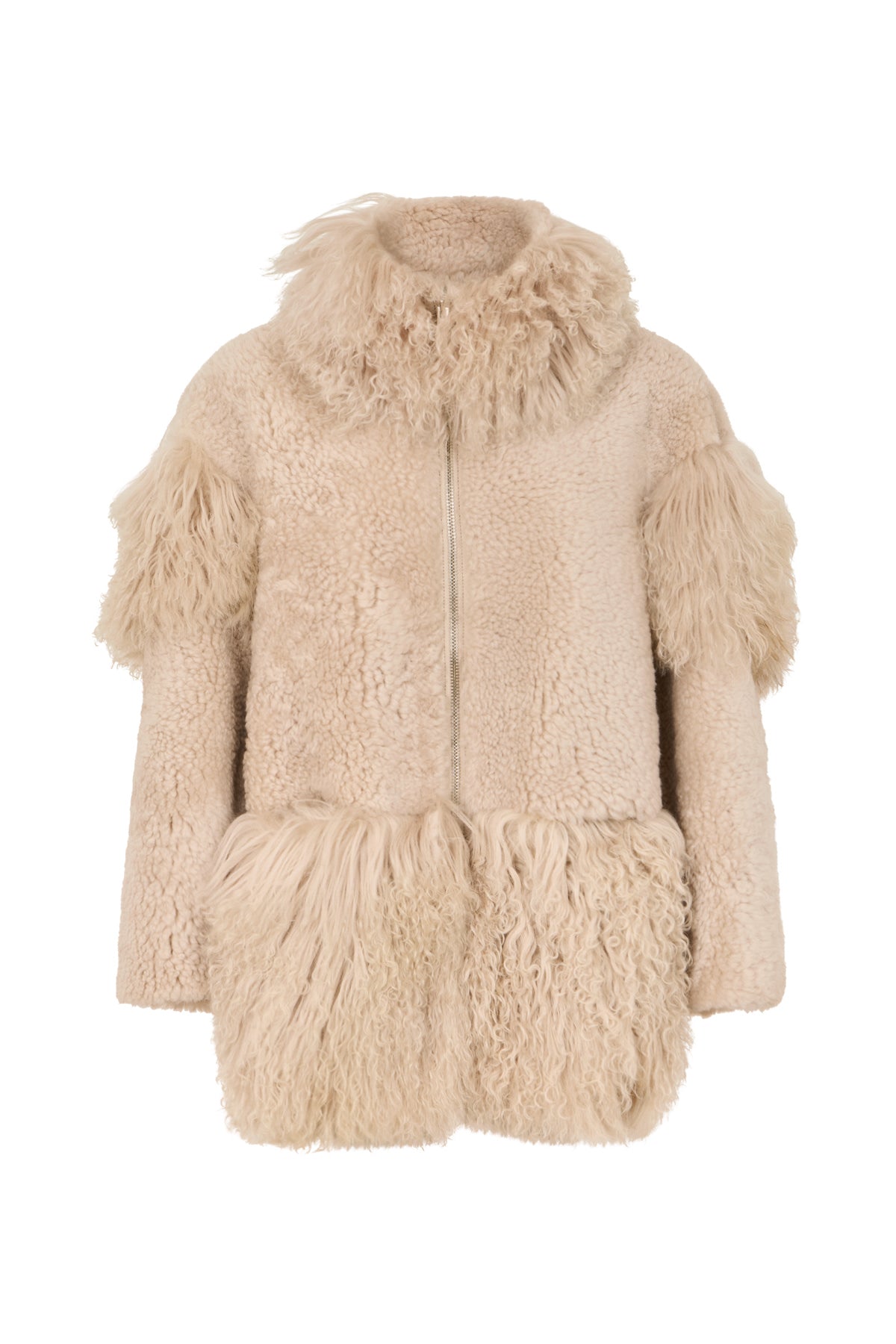 Stacia - Duo shearling jacket I Chalk Chalk XS 5 - Rabens Saloner - DK