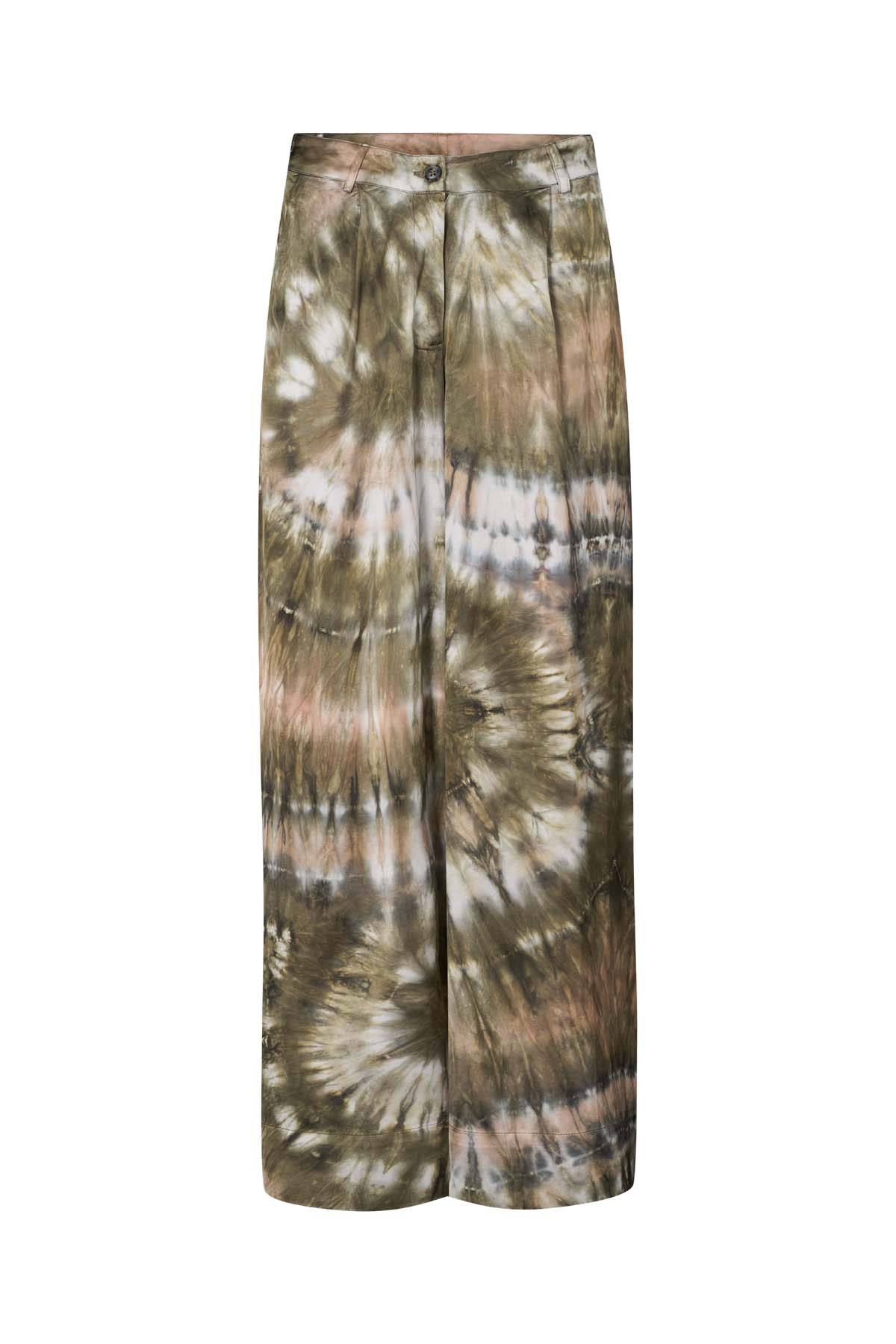 Briana - Lava pleat wide pants I Rust combo 5 - Rabens Saloner - DK