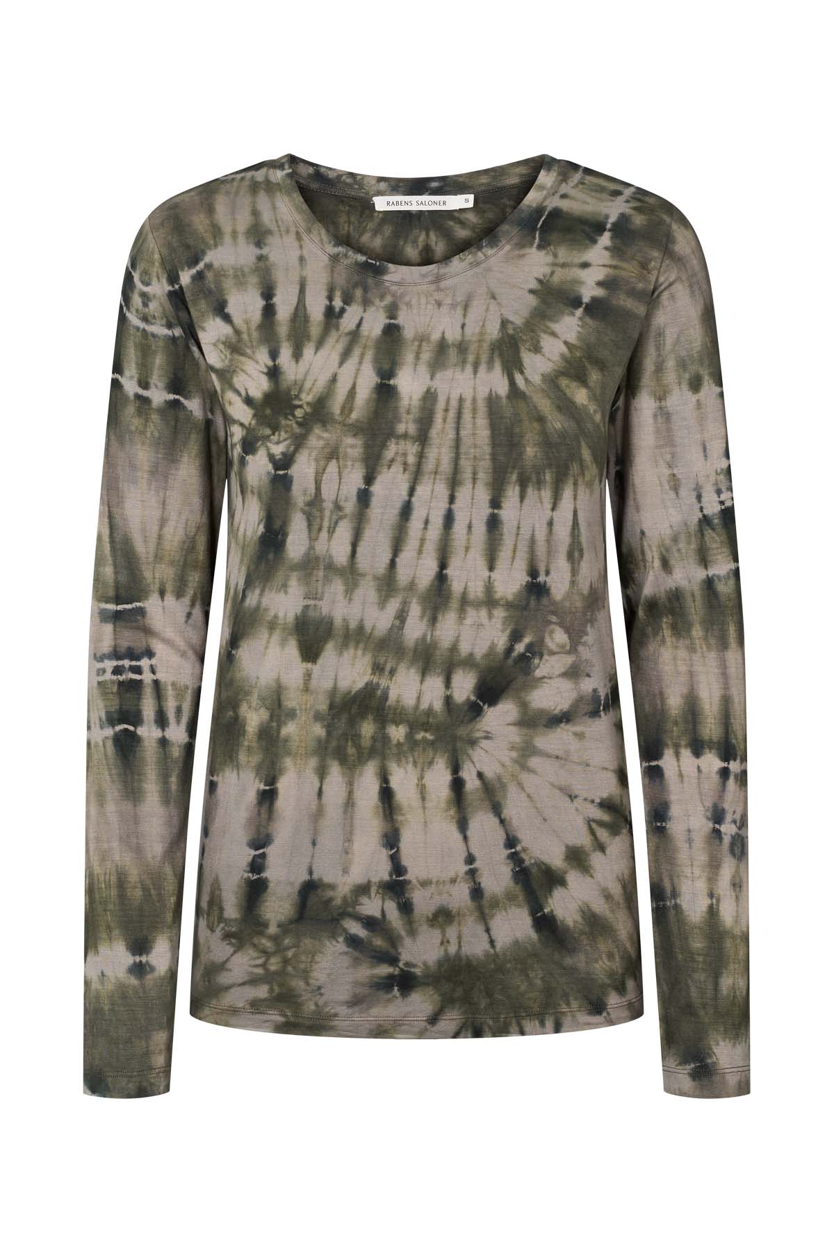 Xenia - Lava jersey t-shirt I Grey green combo 6 - Rabens Saloner - DK