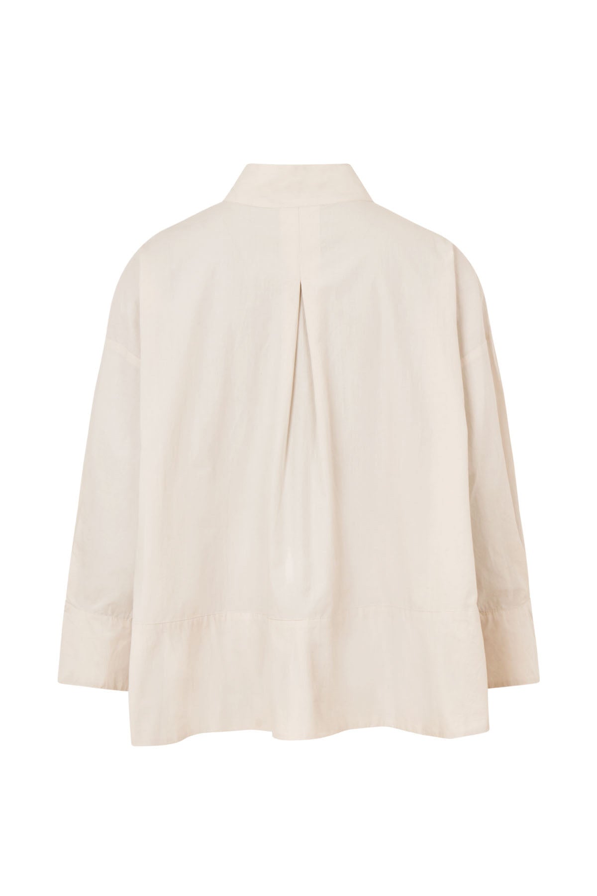 Smea - Poplin flared shirt I Clay 2 - Rabens Saloner - DK