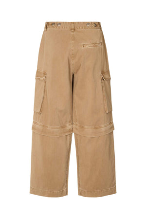 Frema - Canvas cargo pants I Washed tobacco Washed tobacco XS 7 - Rabens Saloner - DK