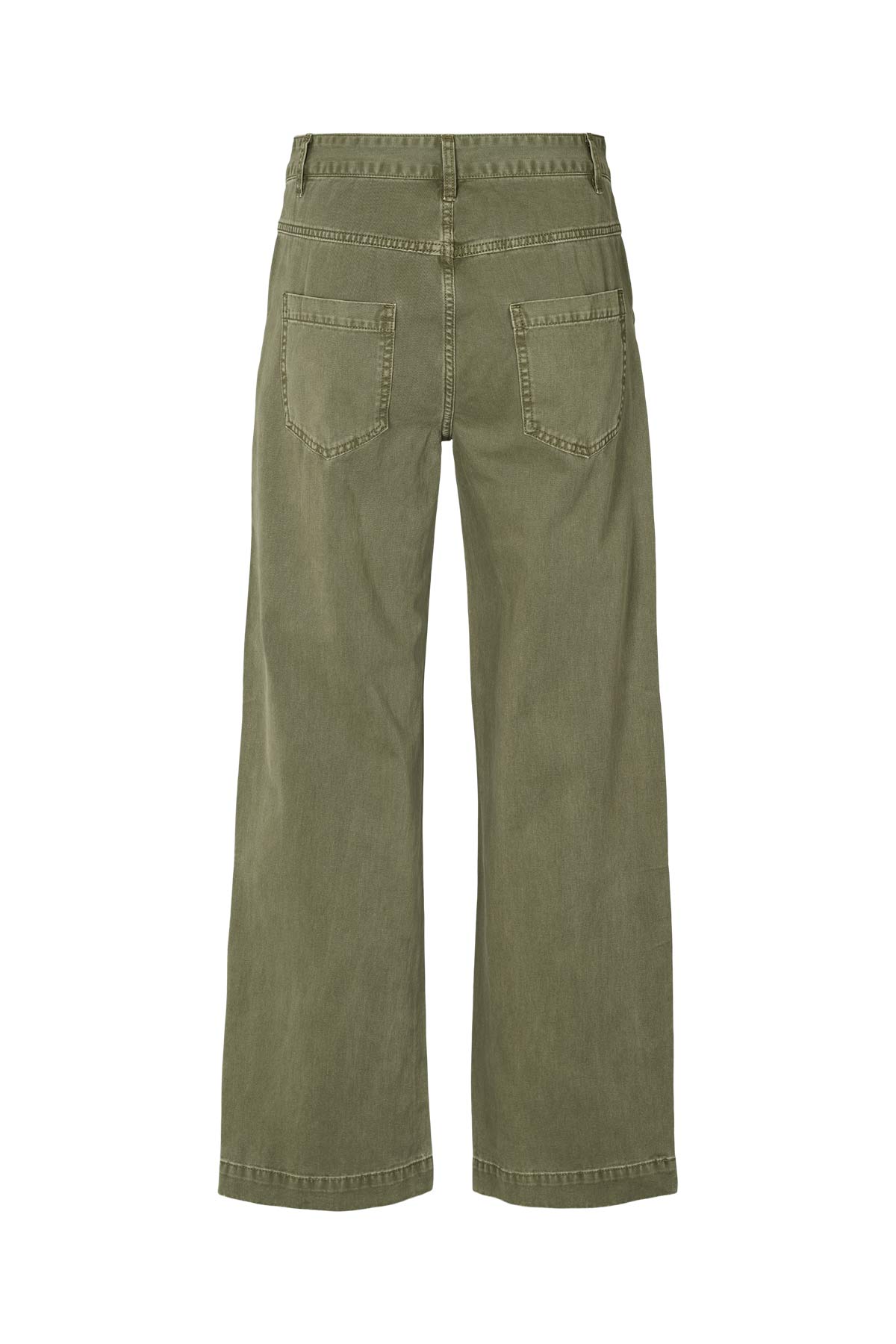 Sabina - Canvas pants I Washed sage 4 - Rabens Saloner - DK