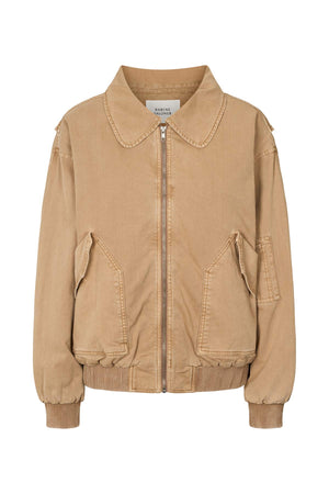 Ezmira - Canvas padded bomber I Washed tobacco Washed tobacco XS 4 - Rabens Saloner - DK