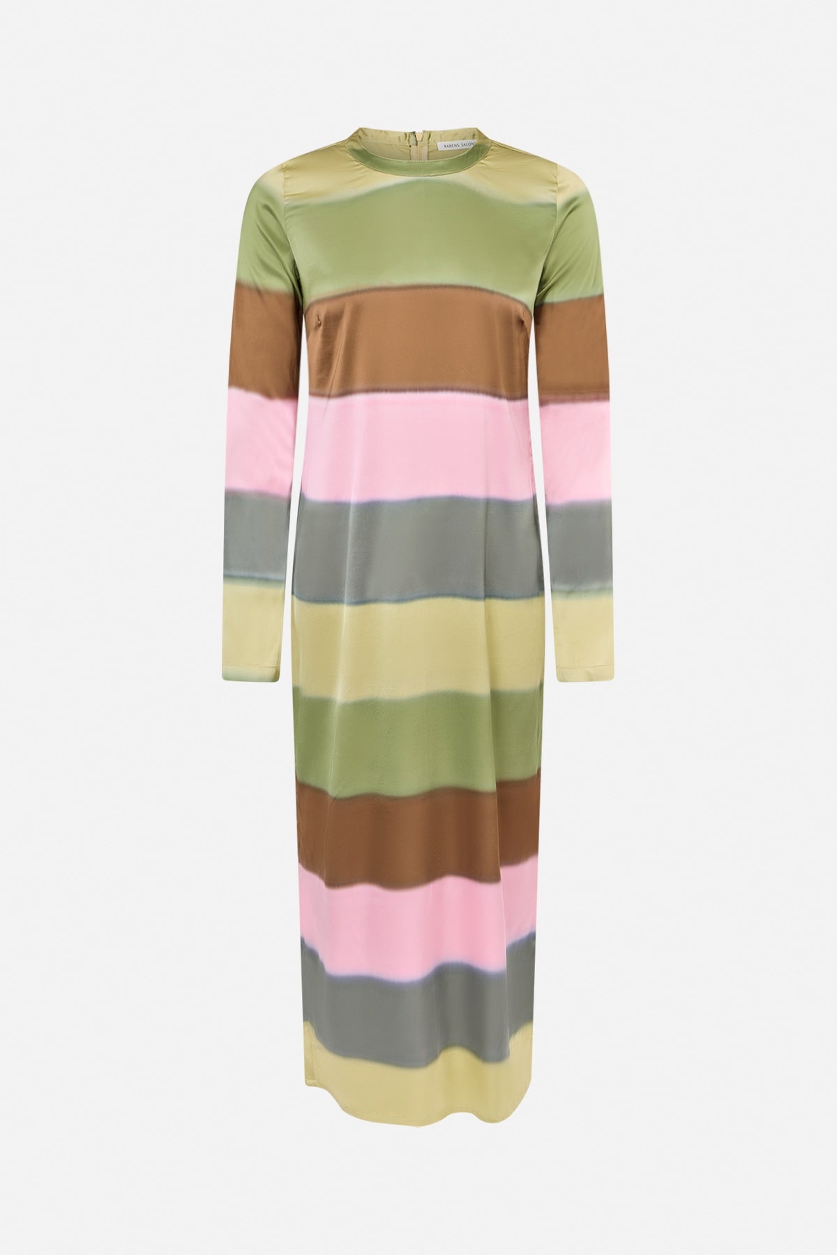 Cesilla - Ribbon line tube dress I Pink sage combo