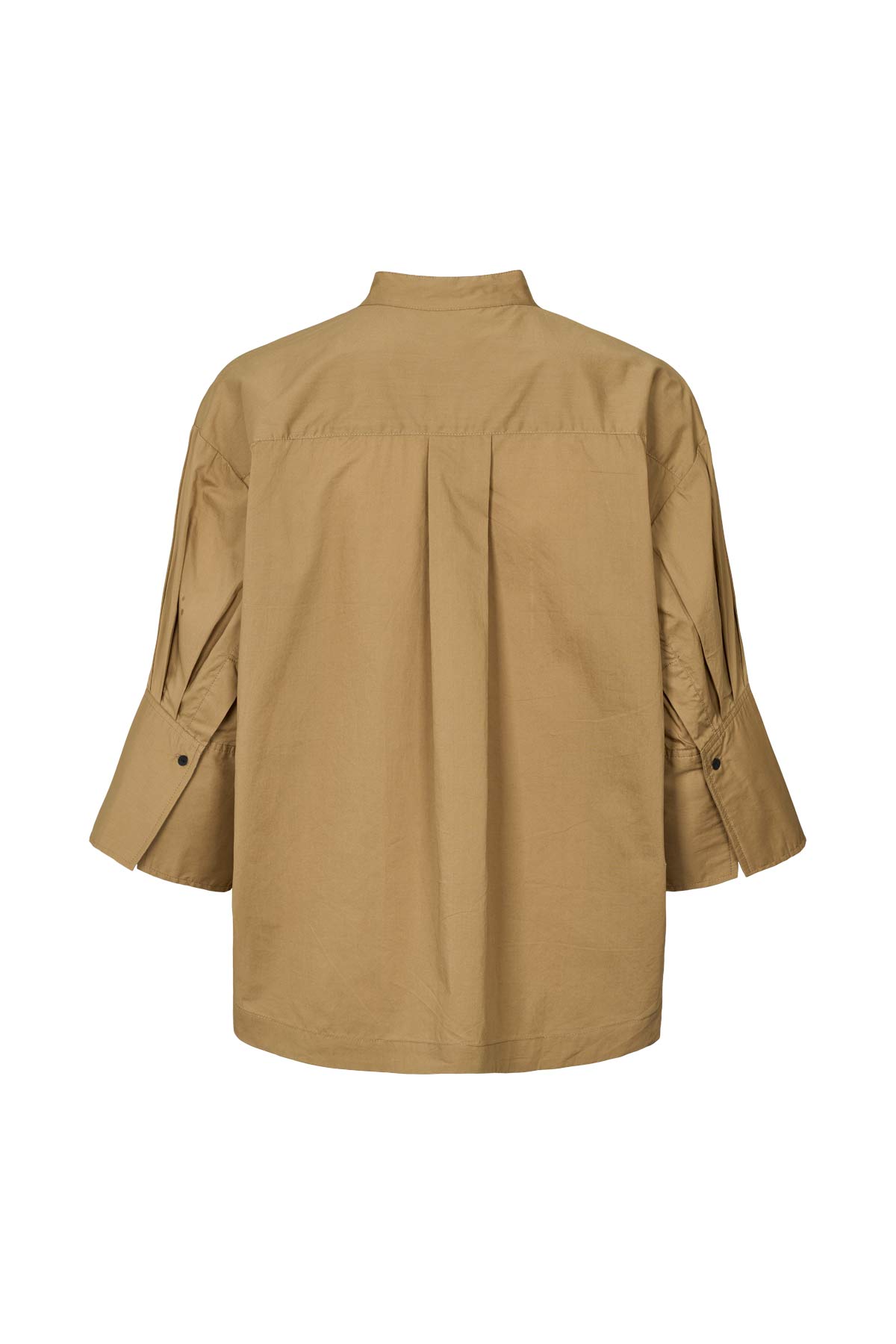 Seval - Poplin boxy shirt I Havanna brown 5 - Rabens Saloner - DK
