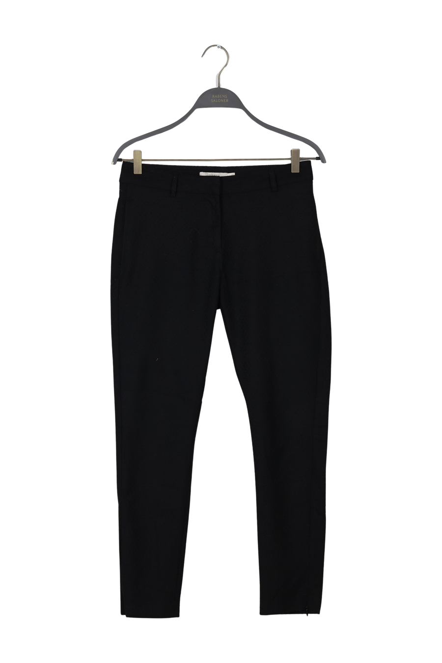 PreLoved Belina - Feather weave cigarette pants - XS Black XS 1 - Rabens Saloner - DK