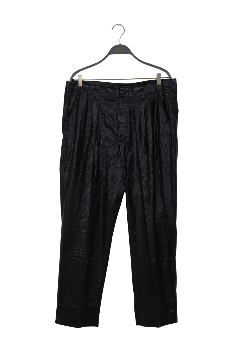 PreLoved Raina - Glazed pleat pants I Black - XL Black XL 1 - Rabens Saloner - DK