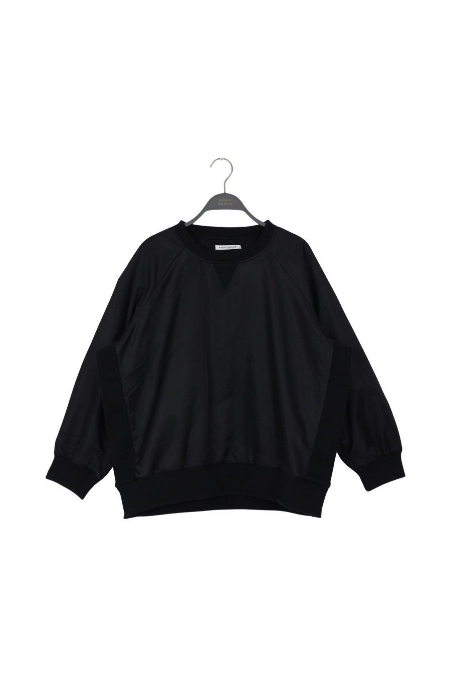 PreLoved Nylon oversize top - Peng - M/L Black M/L 1 - Rabens Saloner - DK