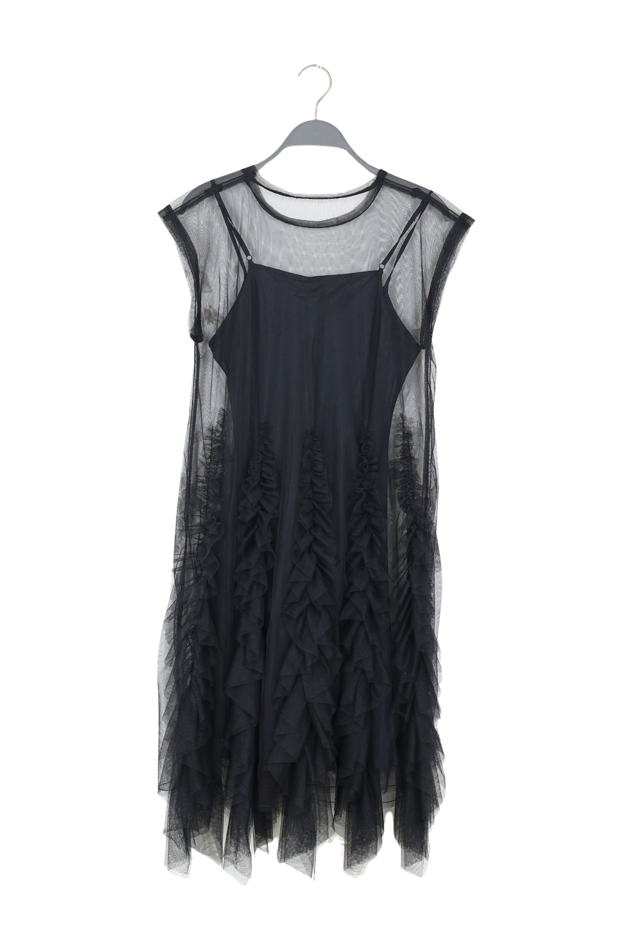 PreLoved Ghita - Frilly tulle dress I Black - S