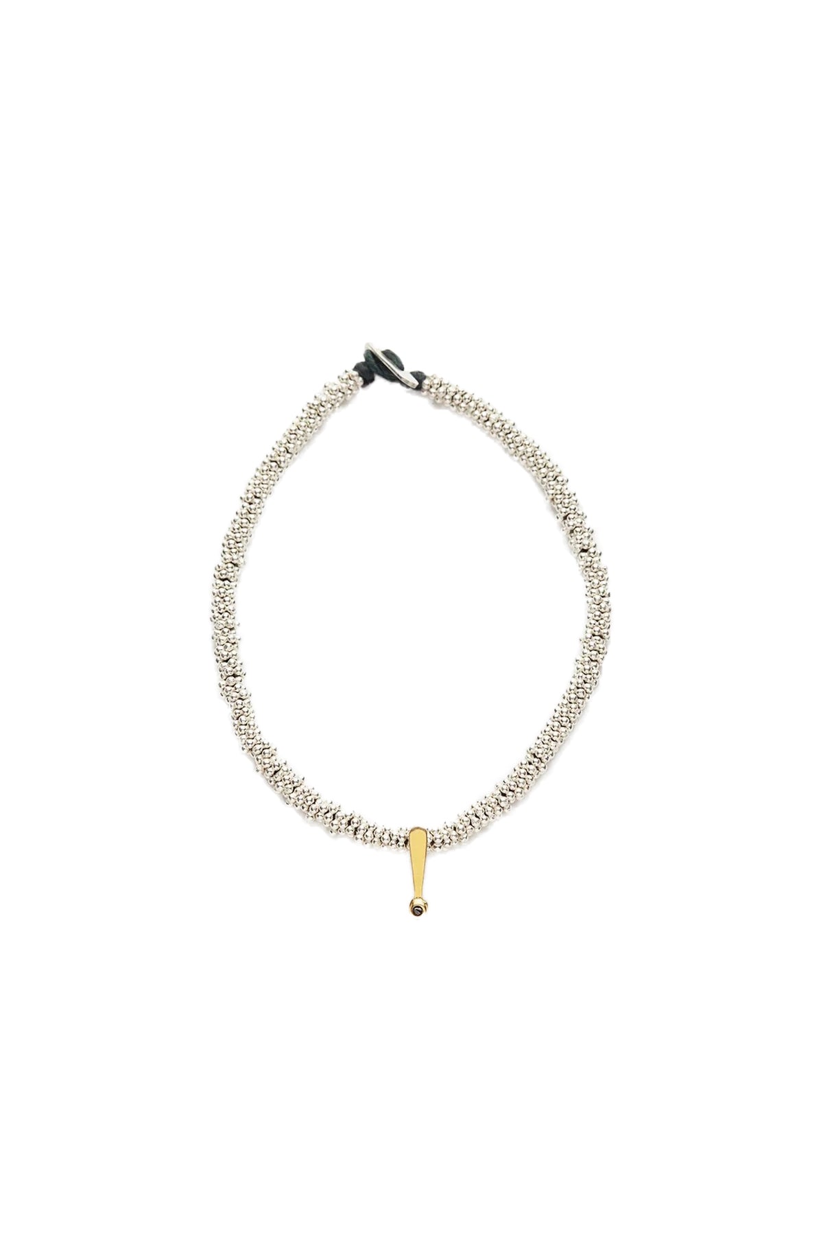 Nafsu - Bead bracelet w. gold pendant I Gold    1 - Rabens Saloner - DK