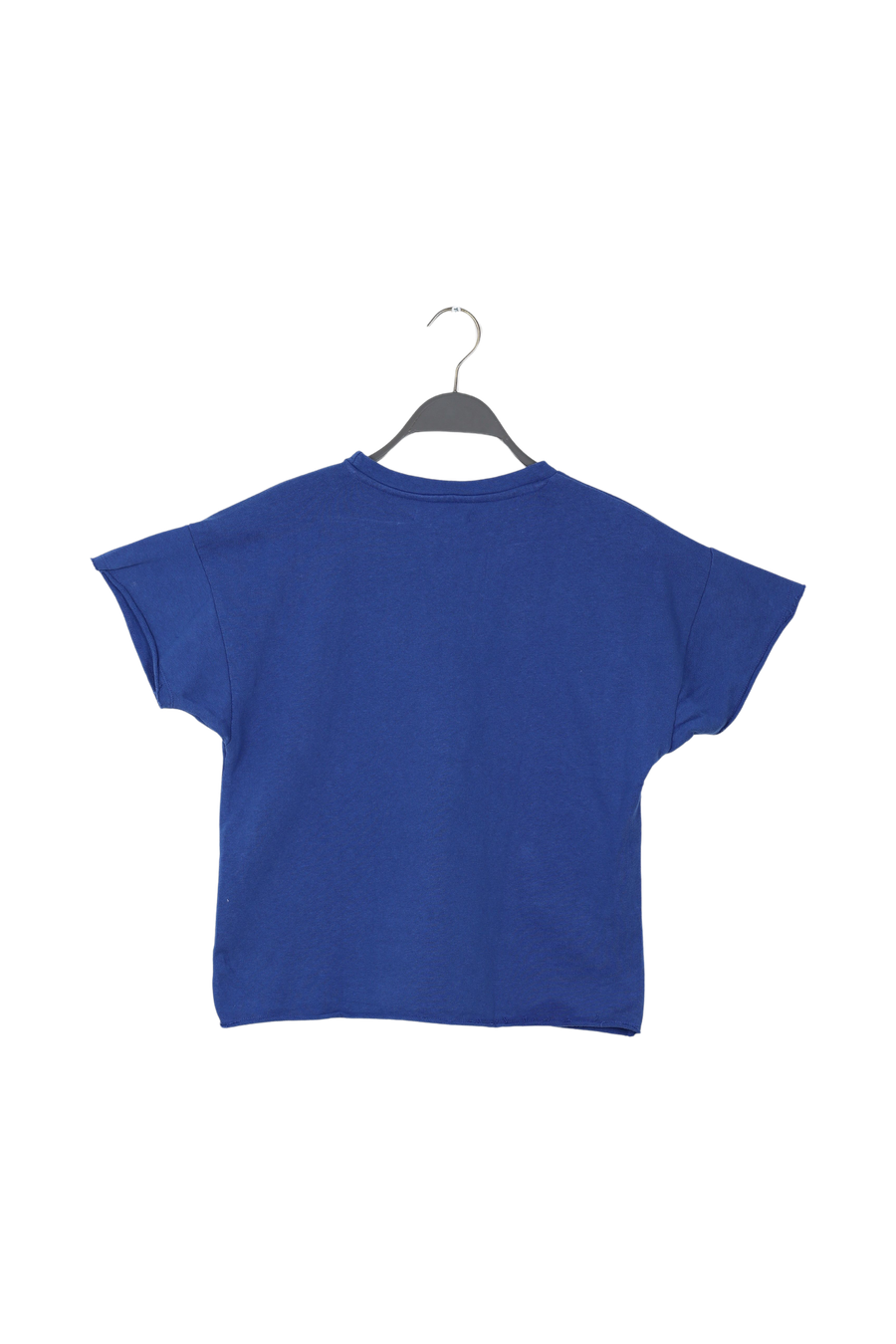 PreLoved Margot - Light stretch cropped t-shirt I Workwear blue melange - XS/S