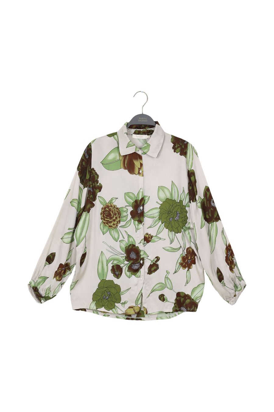 PreLoved Mega flower shirt - M 1 - Rabens Saloner - DK
