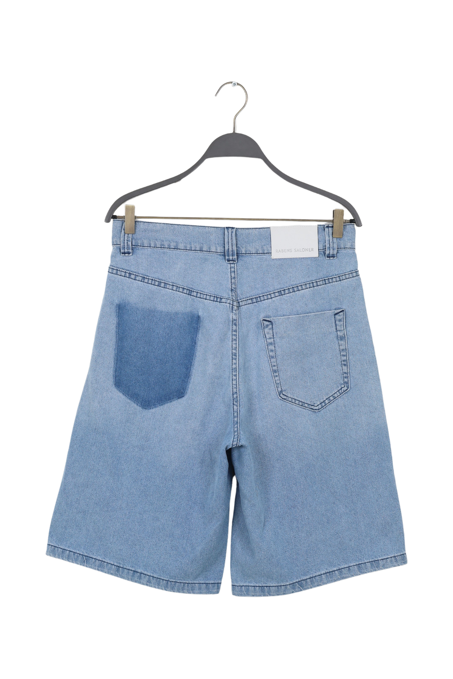 PreLoved Raha - Denim light wide shorts I Light washed denim - M