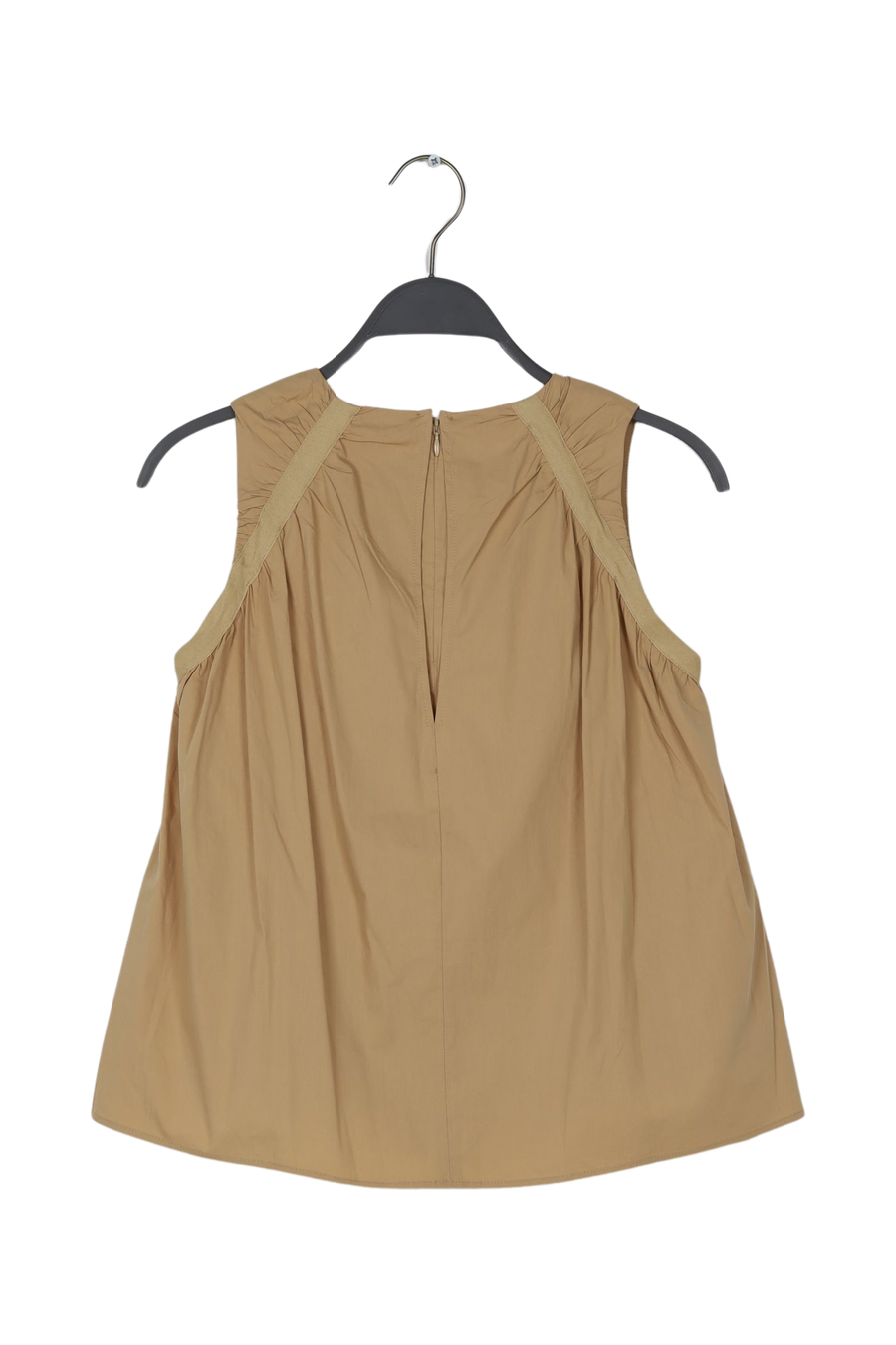 PreLoved Aio - Papery gathered top I Toffee - XS 2 - Rabens Saloner - DK