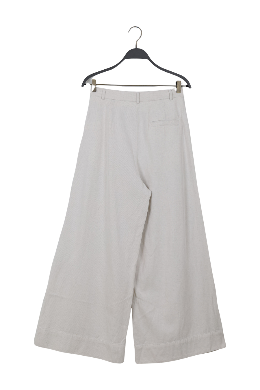 PreLoved Briana - Hemp canvas pleat wide pant - M