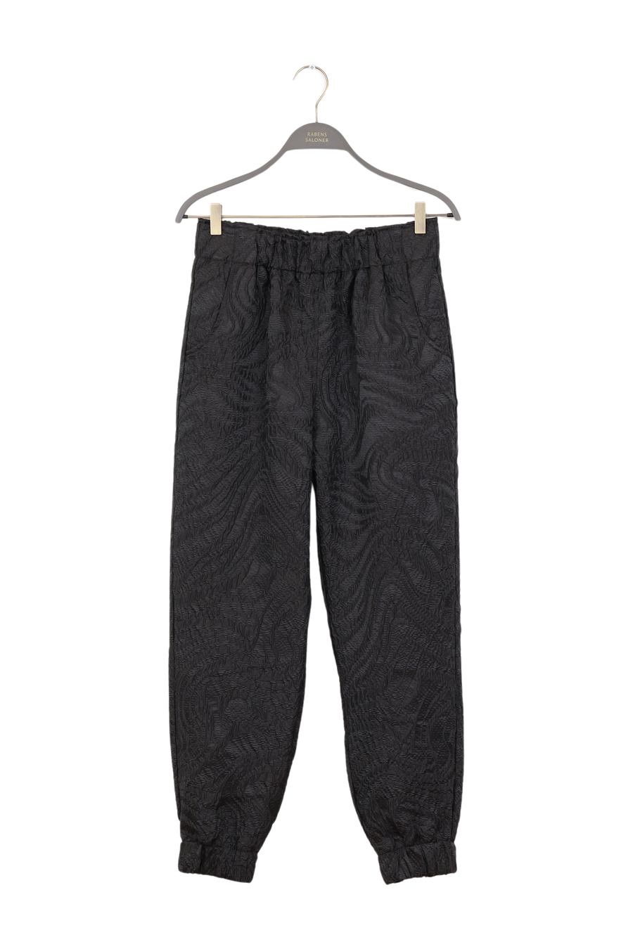 PreLoved Francine - Taffeta jacquard casual pant - L ONYX L 1 - Rabens Saloner - DK