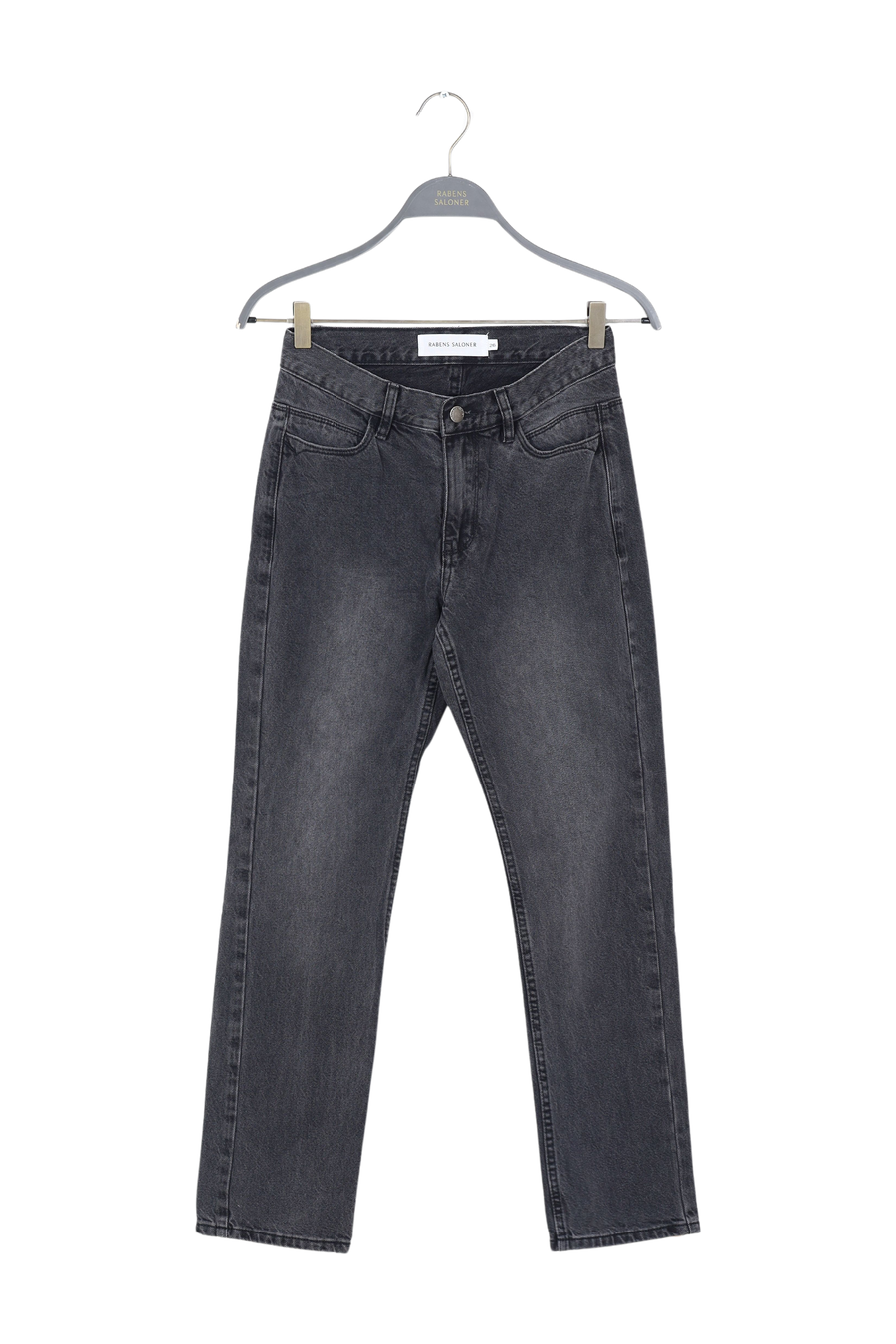 PreLoved Fine - Denim black cropped pants I Washed black denim - 26