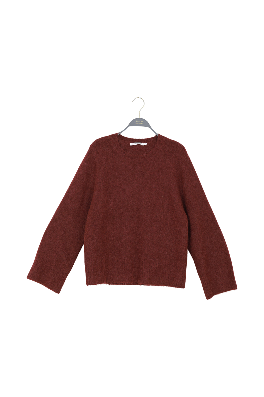 PreLoved Lott - Fluffy split back sweater I Burgundy - S