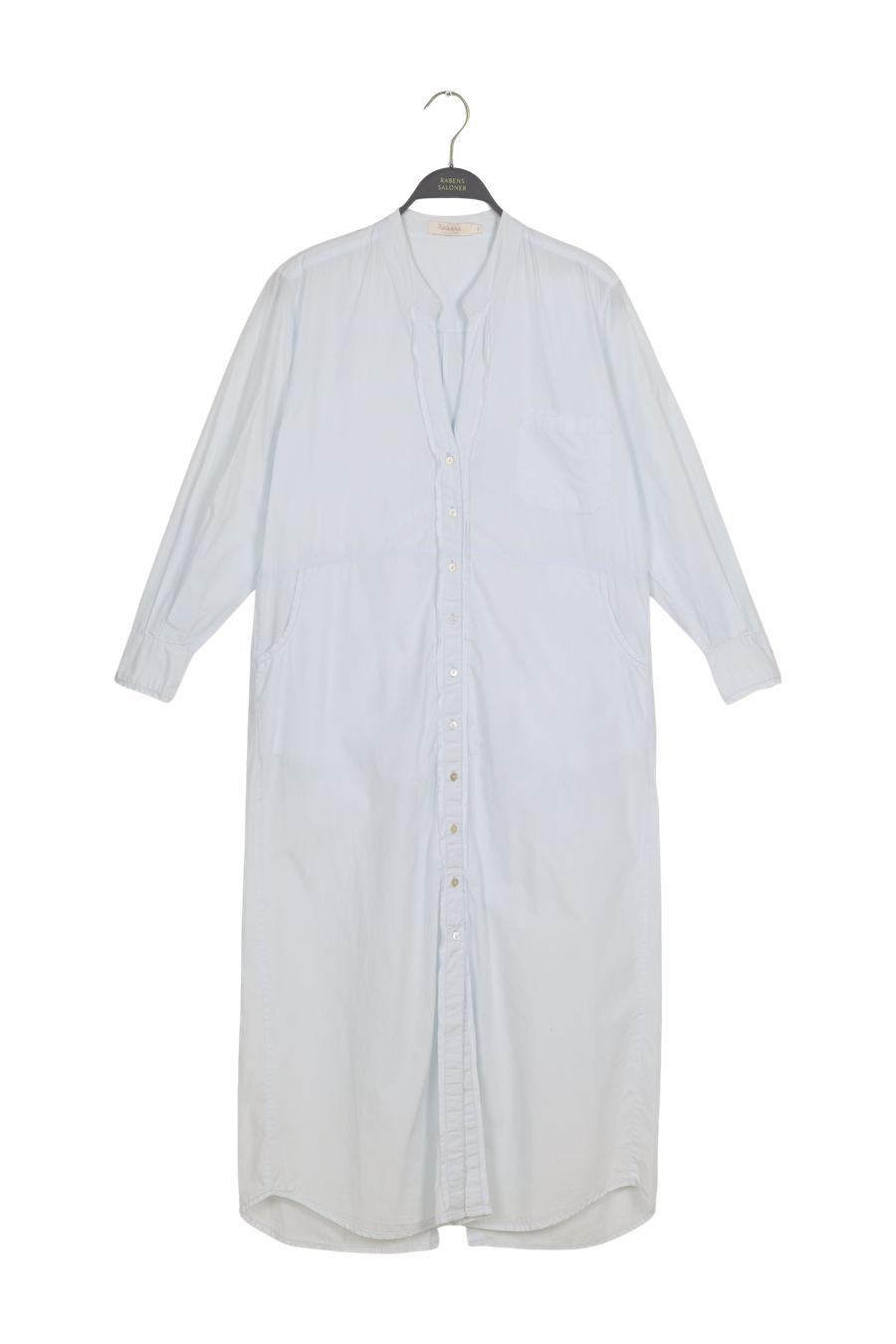 PreLoved Long poplin shirt dress - S 1 - Rabens Saloner - DK