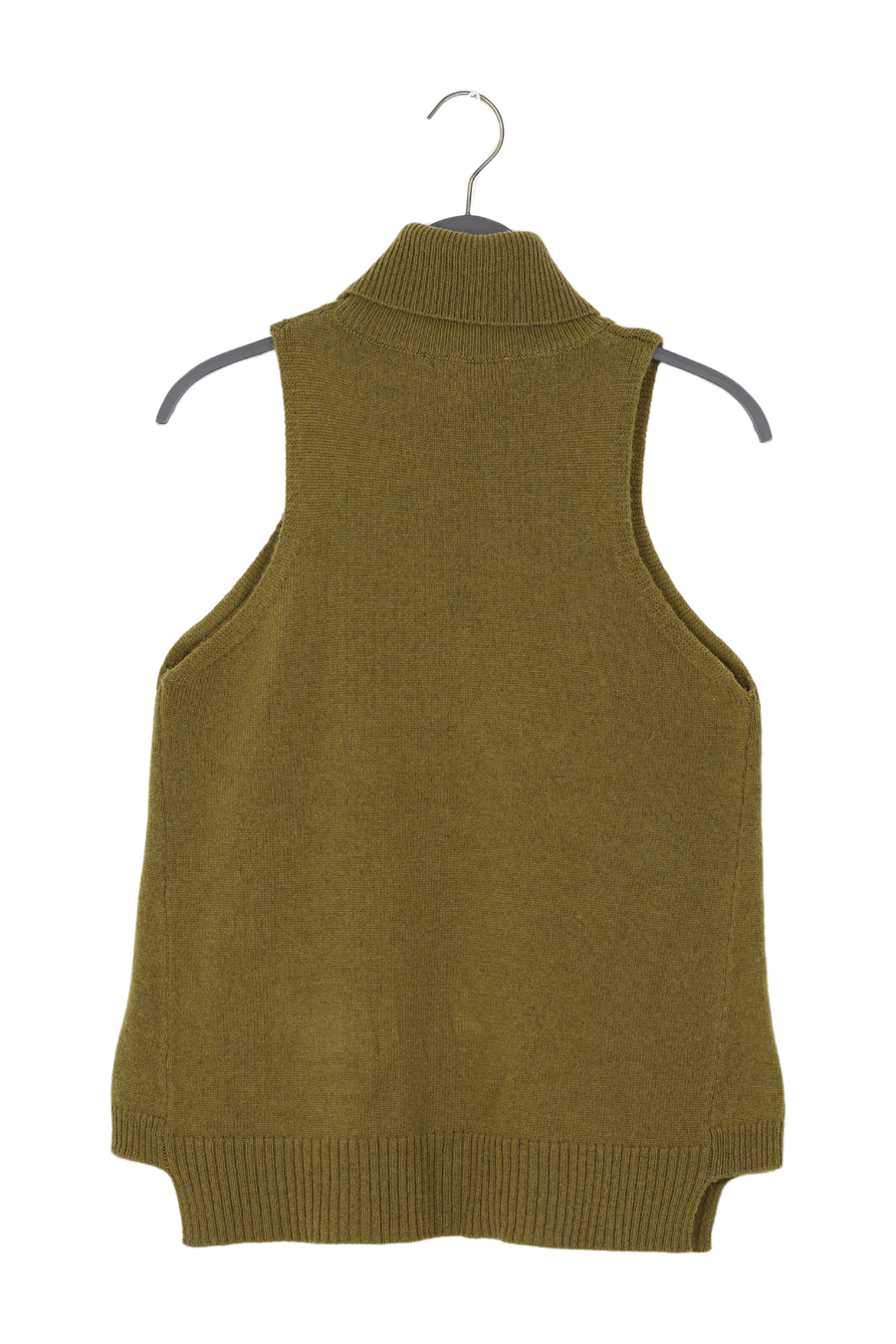 PreLoved Diara - Pure wool funnel halter top I Oatmeal - S