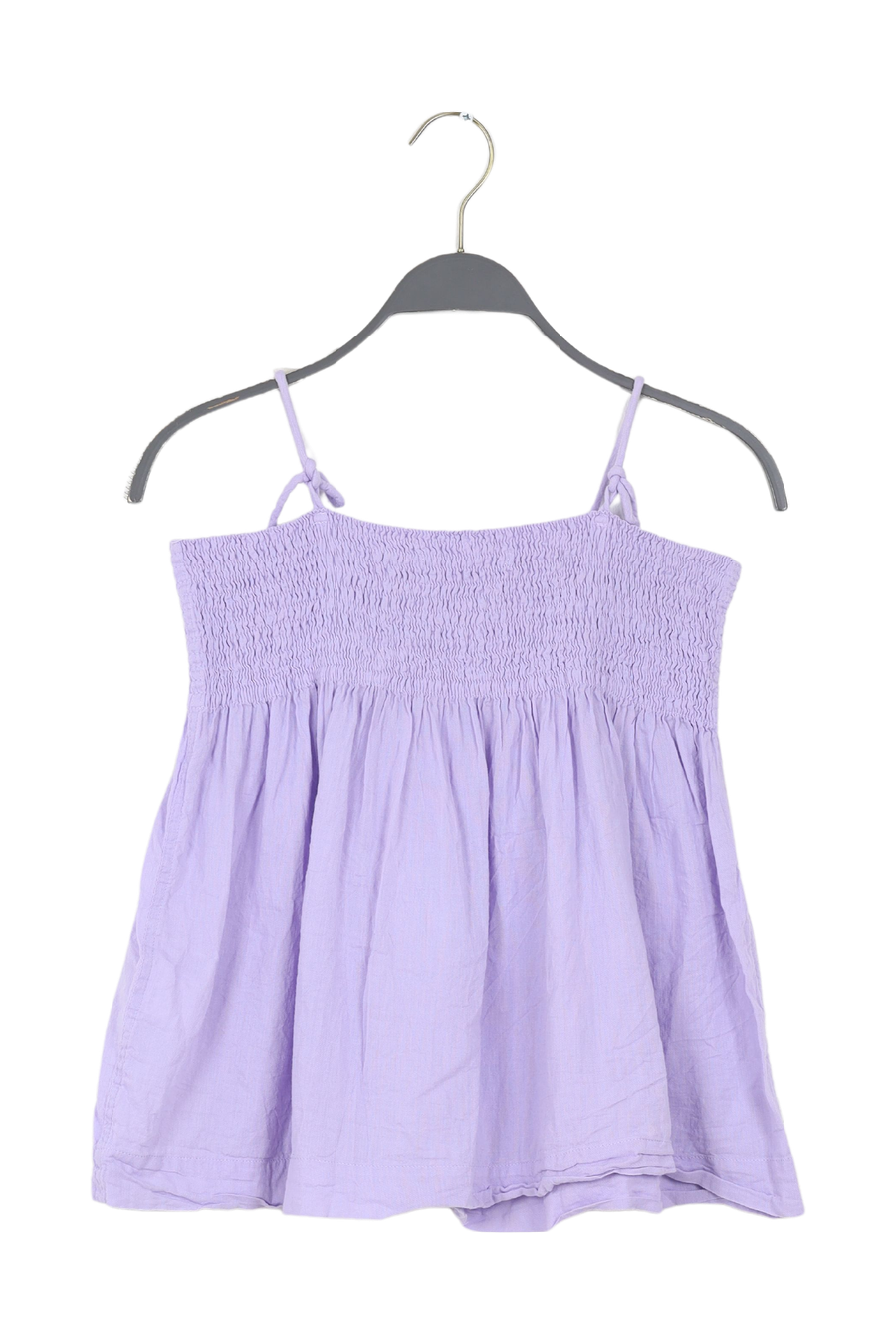 PreLoved Dot - Cotton smock string top I Violet - M